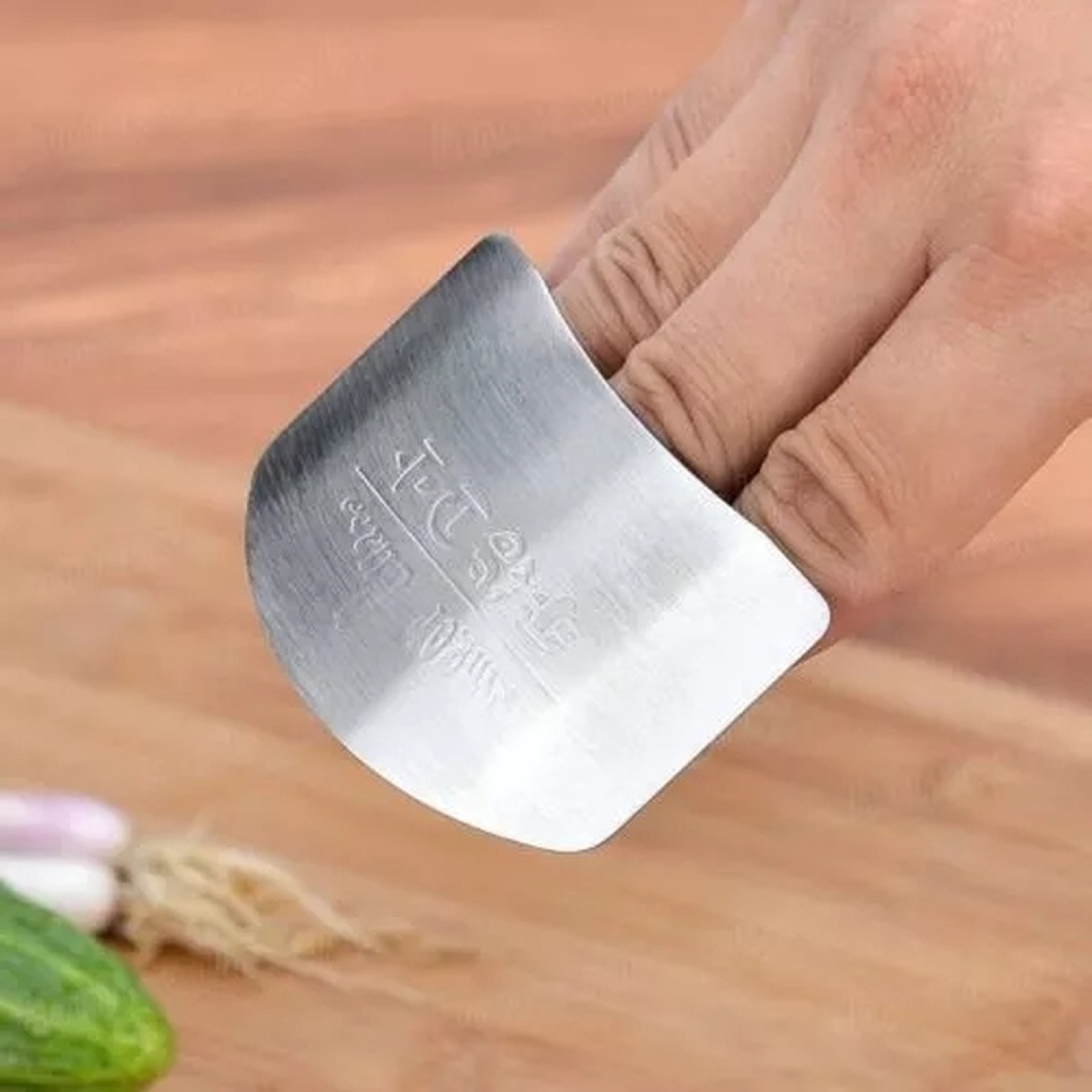 Stainless Steel Finger Guard Knife Cutting Protector for Safe Chopping – view 3