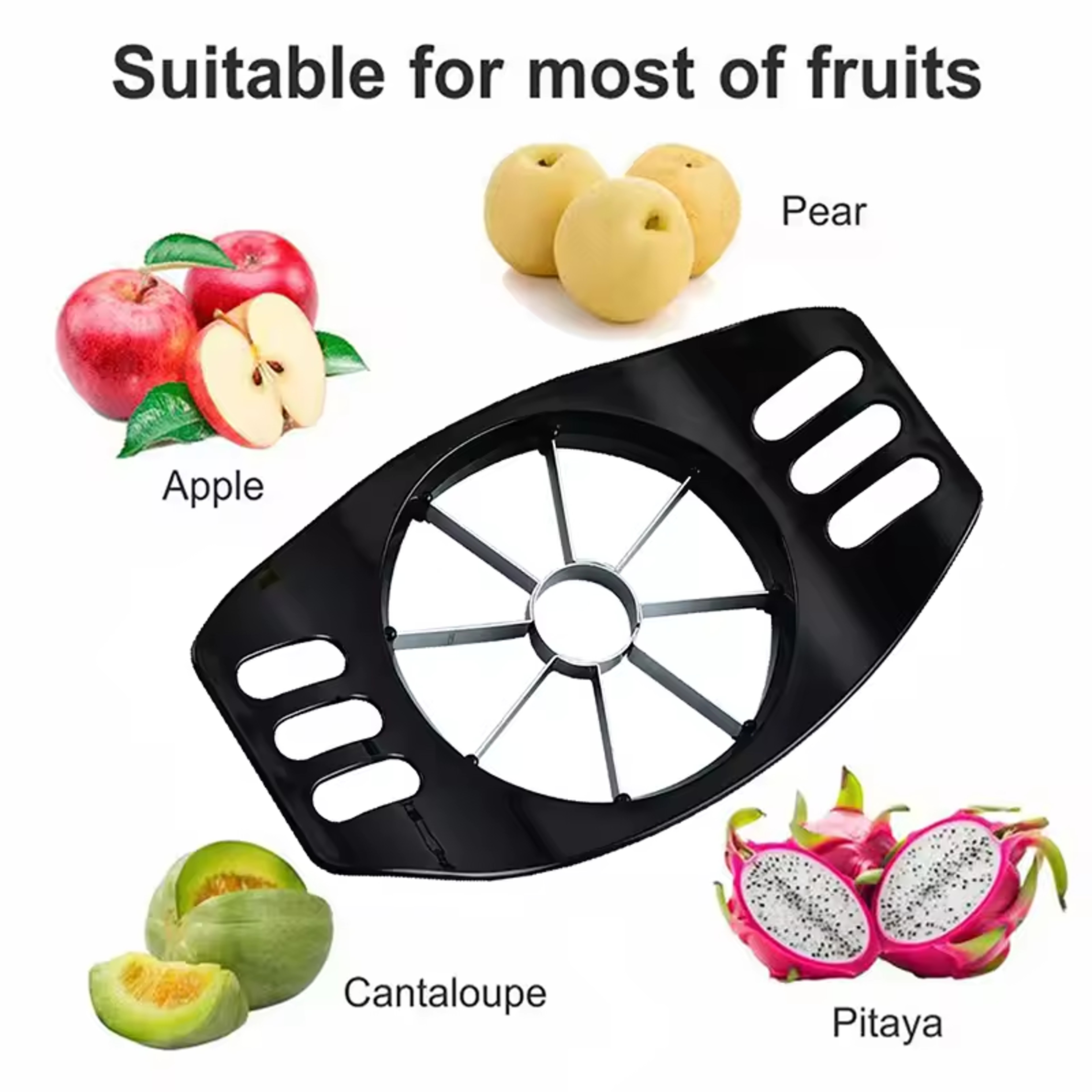 QuickSlice Stainless Steel Apple Slicer And Corer Fruit Divider 3