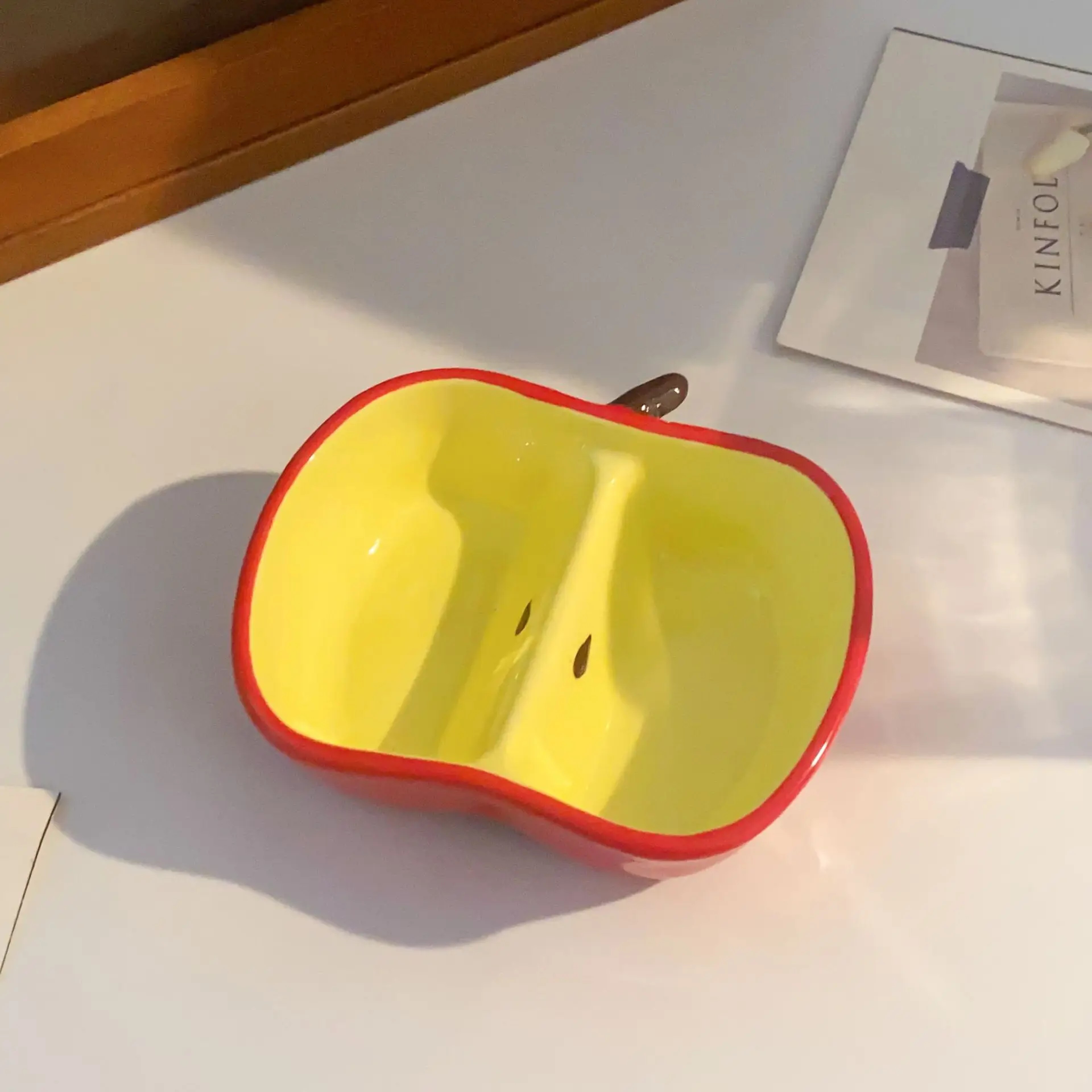 Fruit Shaped Ceramic Dipping Dish Mini Sauce And Snack Plate 1