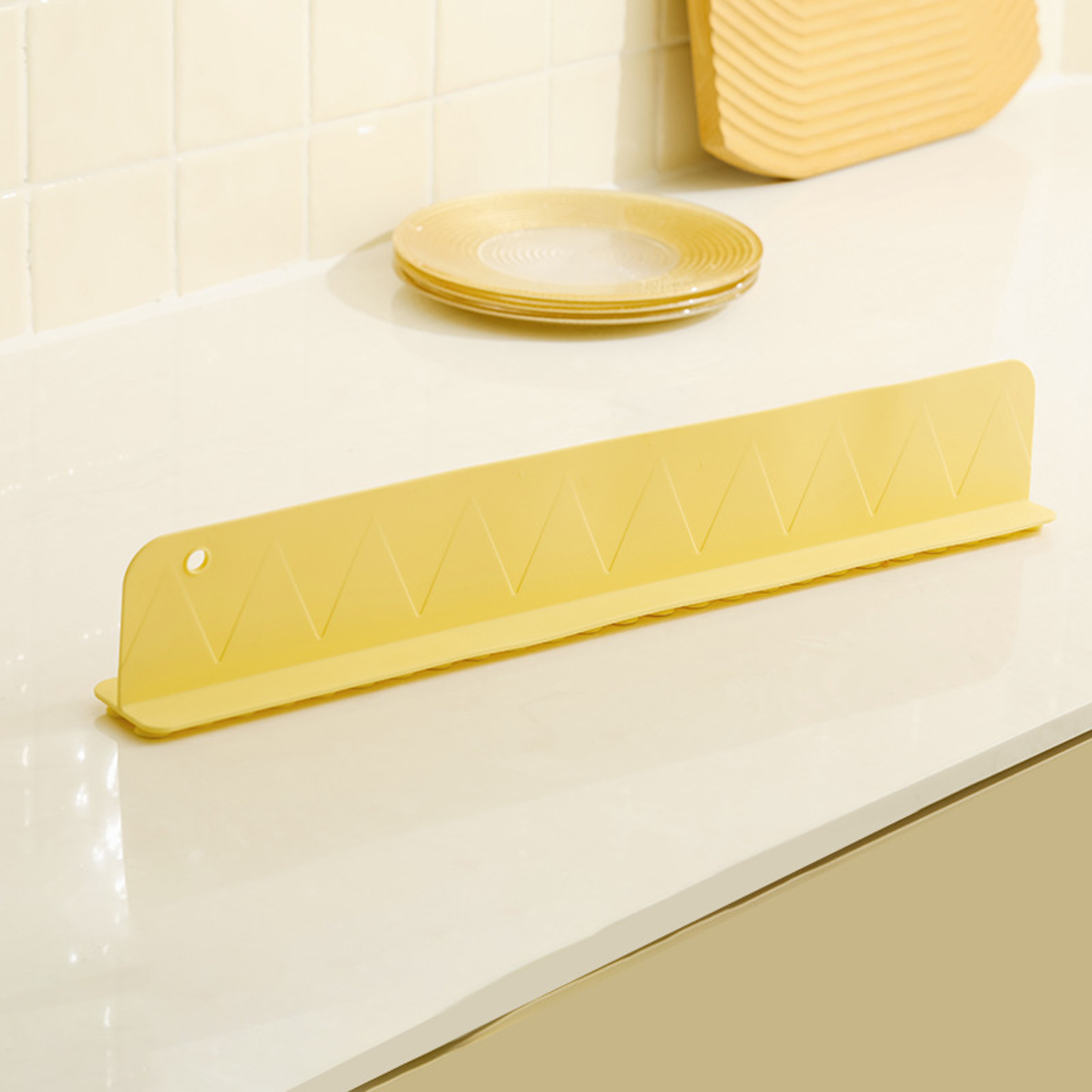 Silicone Sink Splash Guard with Suction Cups Waterproof Kitchen Sink Water Dam – view 9