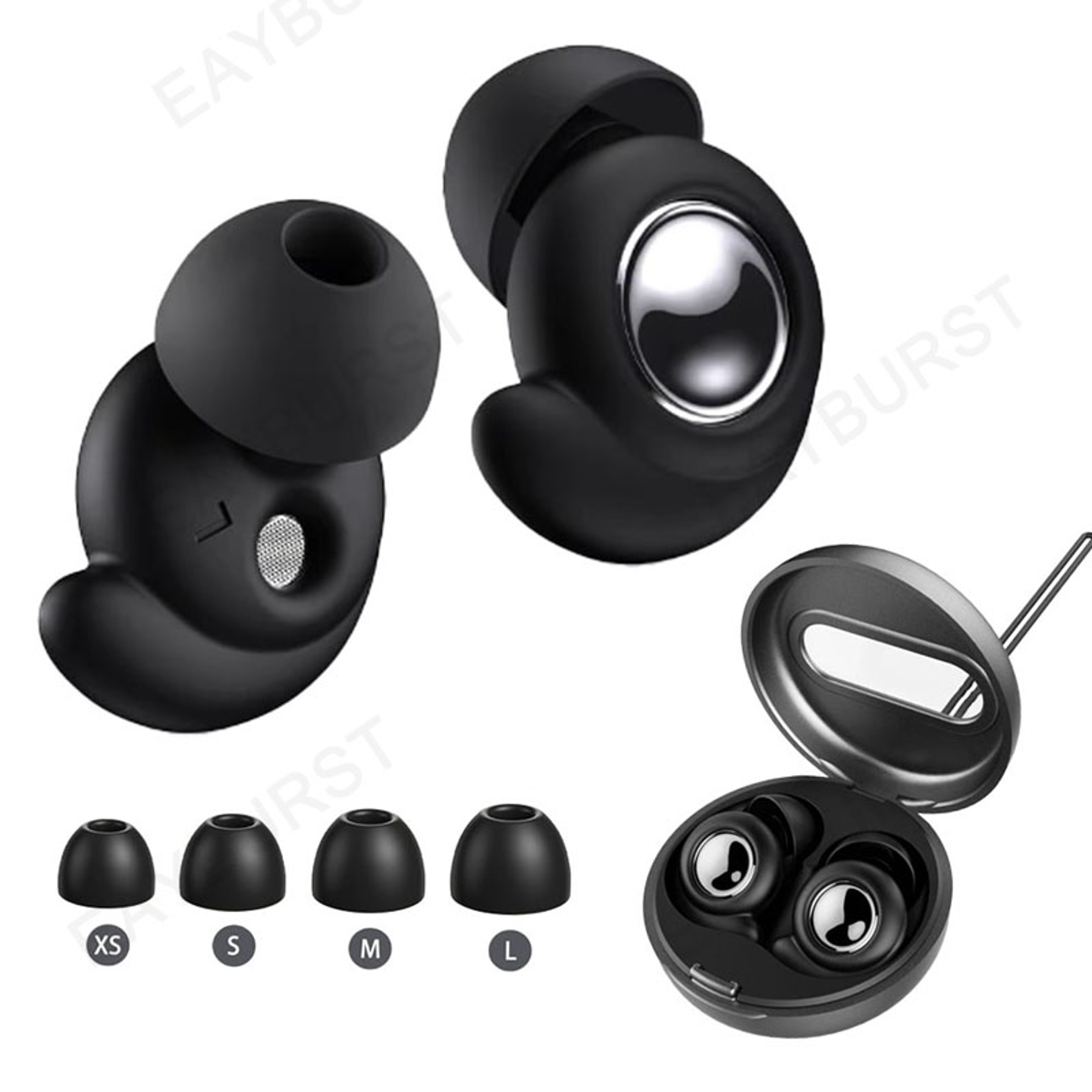 Eayburst Silicone Ear Plugs For Sleeping Reusable Noise Reducing Earplugs 1