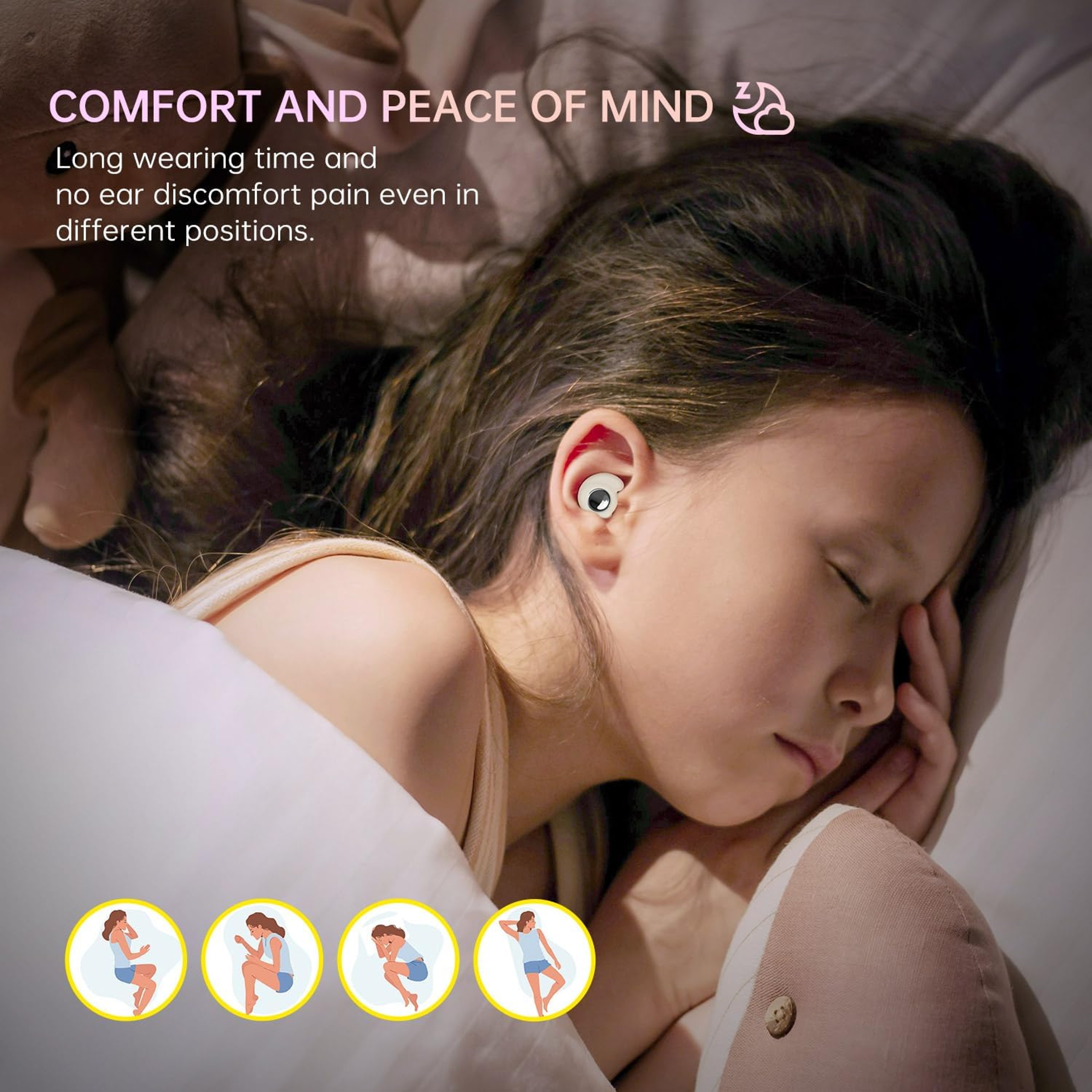 Eayburst Silicone Ear Plugs For Sleeping Reusable Noise Reducing Earplugs 5