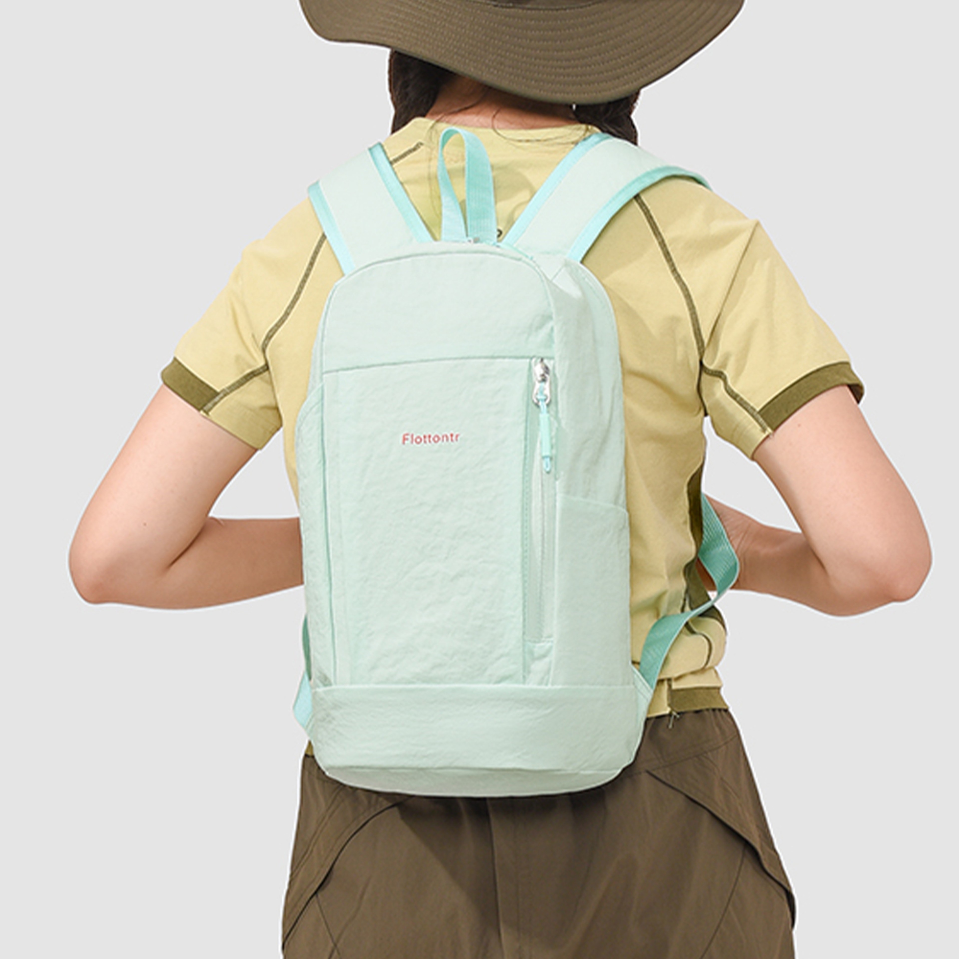 Lightweight Hiking Backpack With Chest Strap Durable Nylon Travel Daypack 6