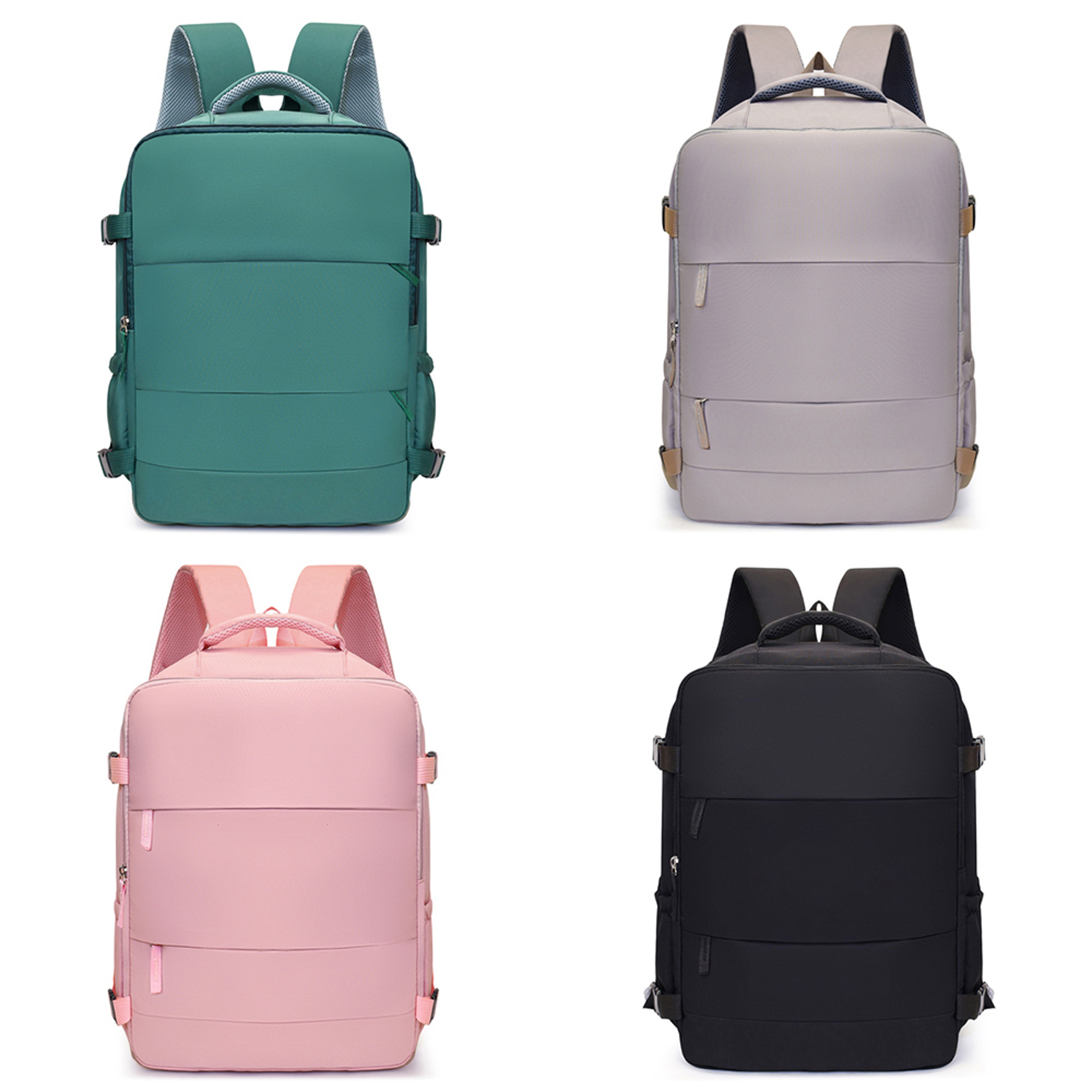 Expandable Carry On Travel Backpack With 180 Degree Opening And Multi Pocket Storage 0