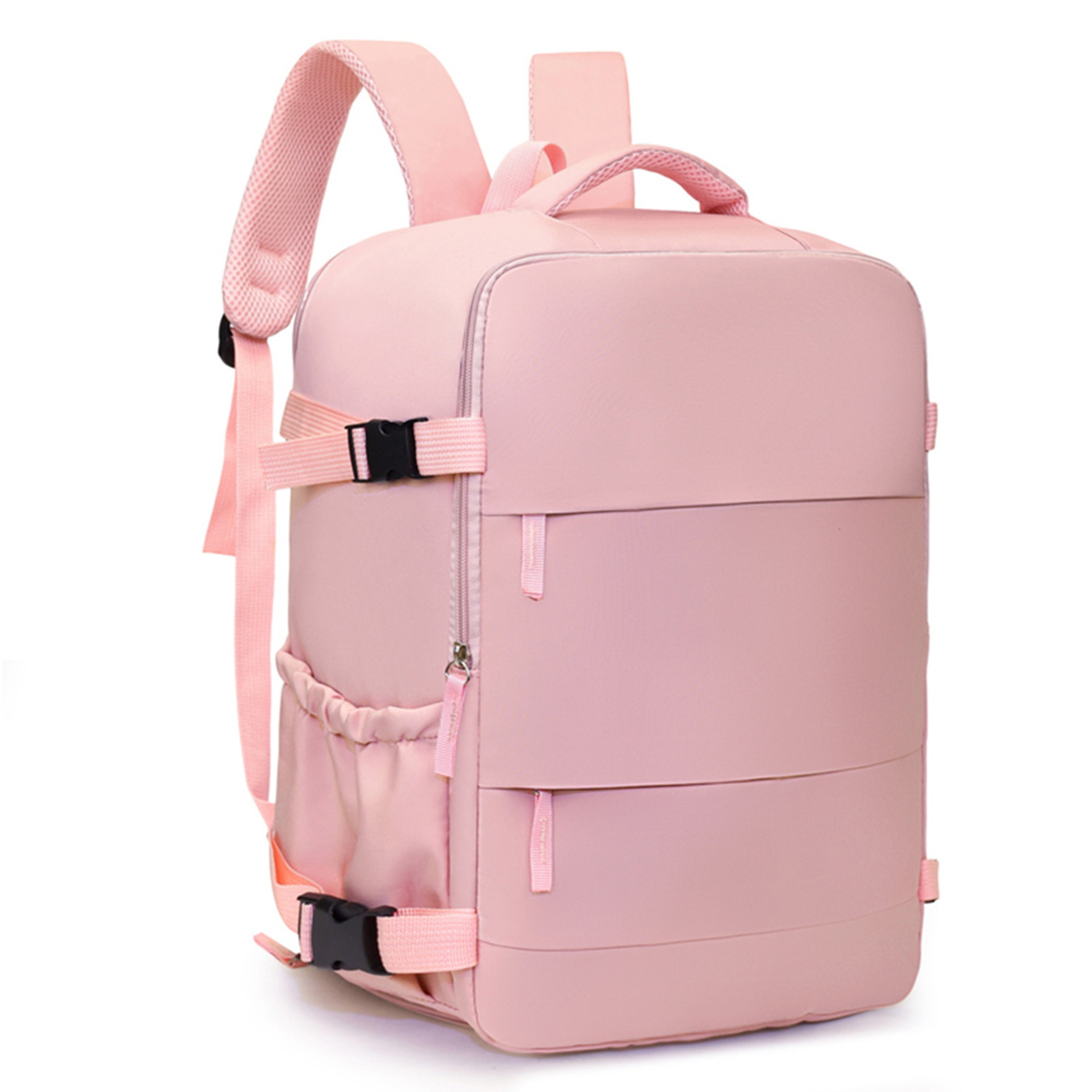 Expandable Carry On Travel Backpack With 180 Degree Opening And Multi Pocket Storage 6