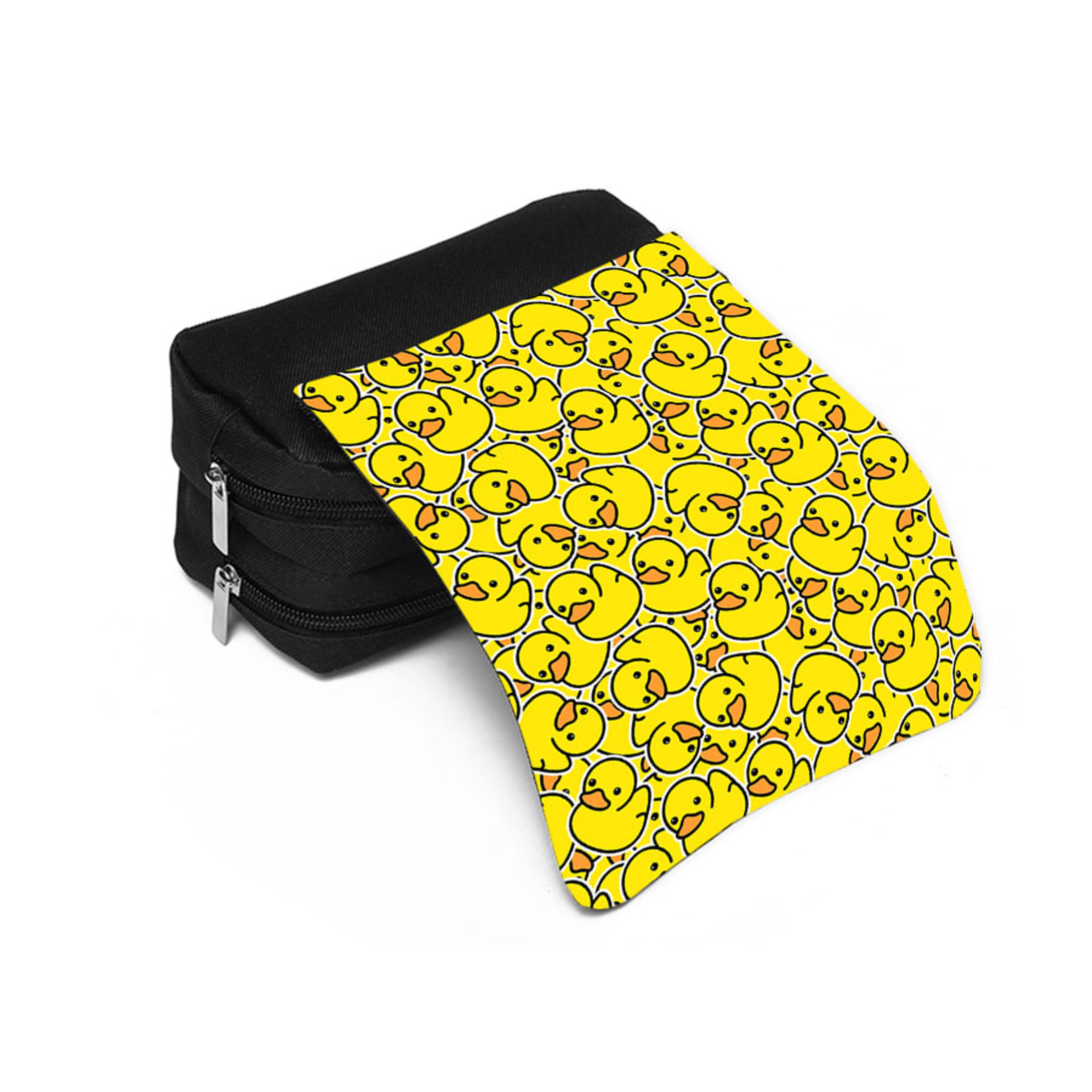Yellow Duck Double Layer Pencil Case Cute Cartoon School Stationery Organizer For Kids And Teens 3