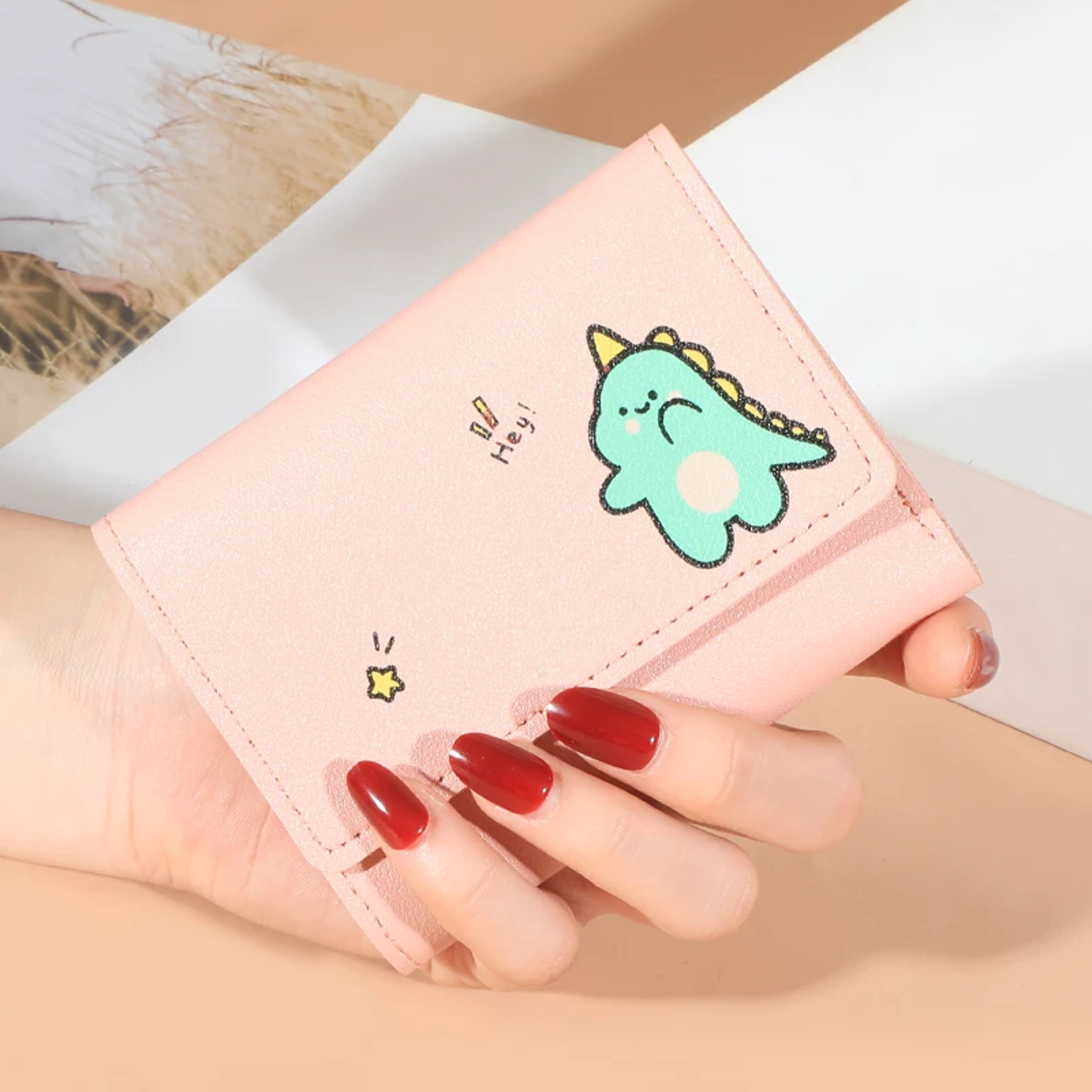 Chic Compact Womens Wallet PU Leather Short Purse And Card Holder 5