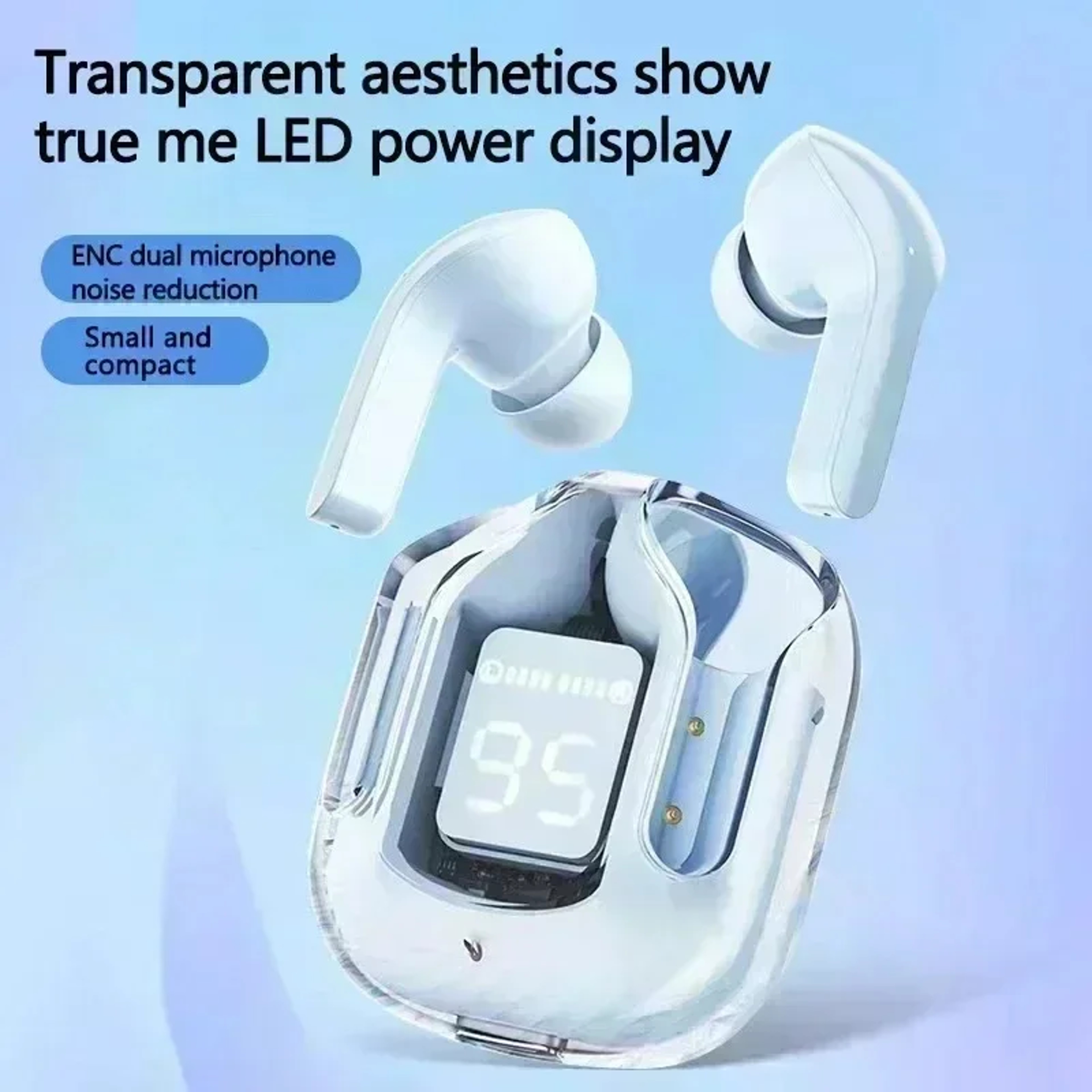 T2 Transparent TWS Wireless Earbuds With Bluetooth 53 And HiFi Sound 7