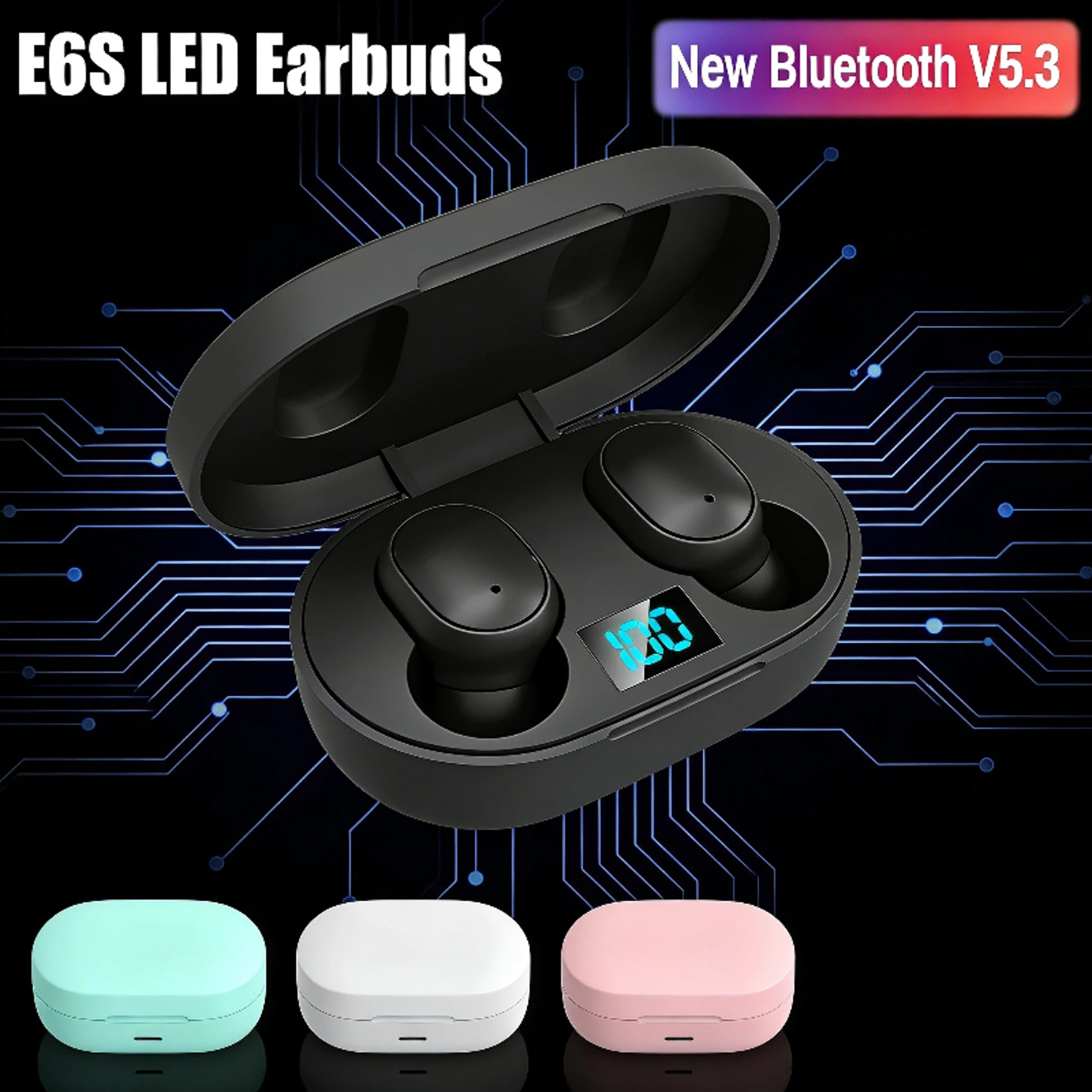 Wireless Bluetooth Earbuds With Mic TWS Stereo Earphones 2