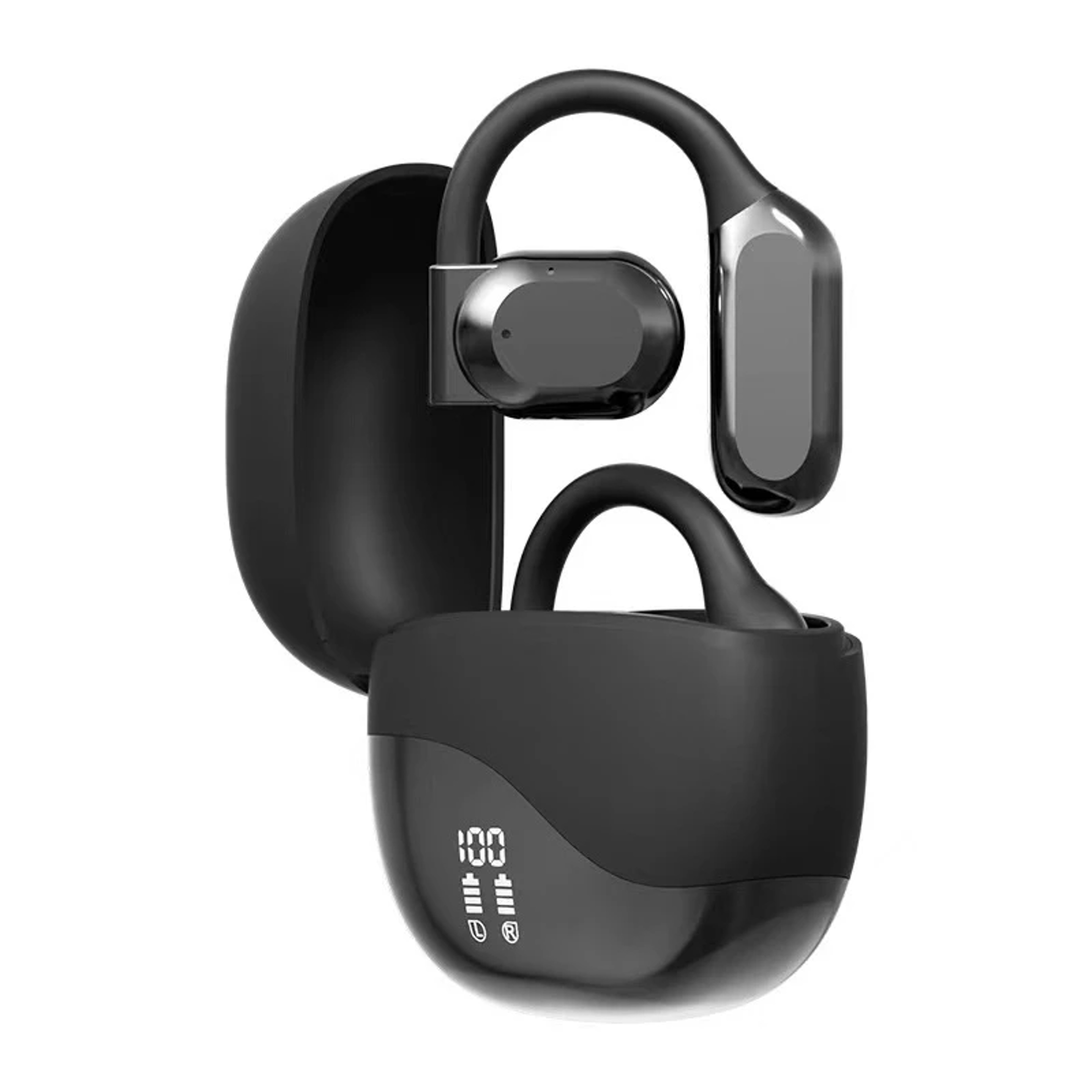 Origin Open Ear Wireless Earbuds Bluetooth 53 Ear Hook Headphones With LED Display 0