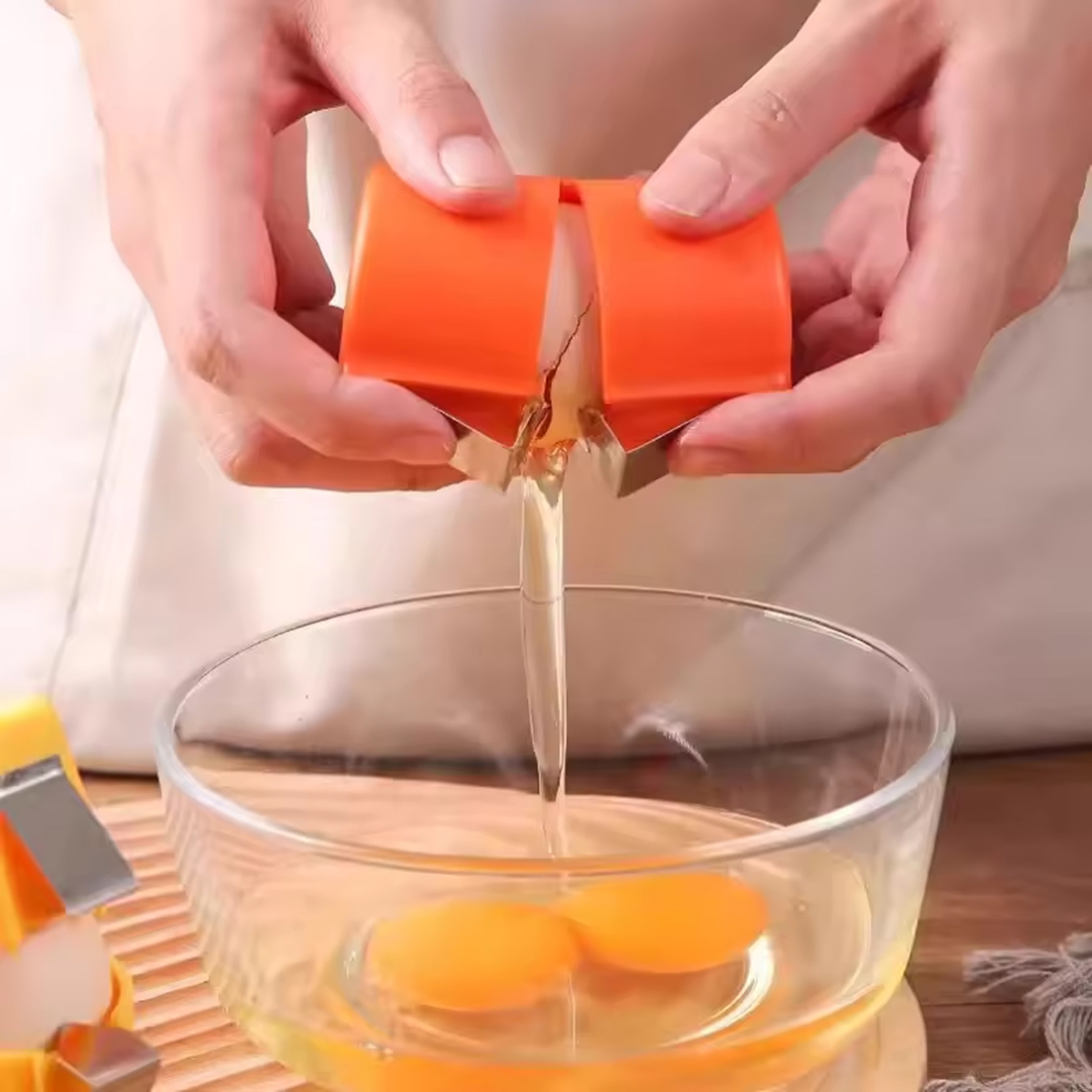 EasyPress Egg Shell Opener Handheld Egg Cracker Tool For Quick Clean Cooking 1