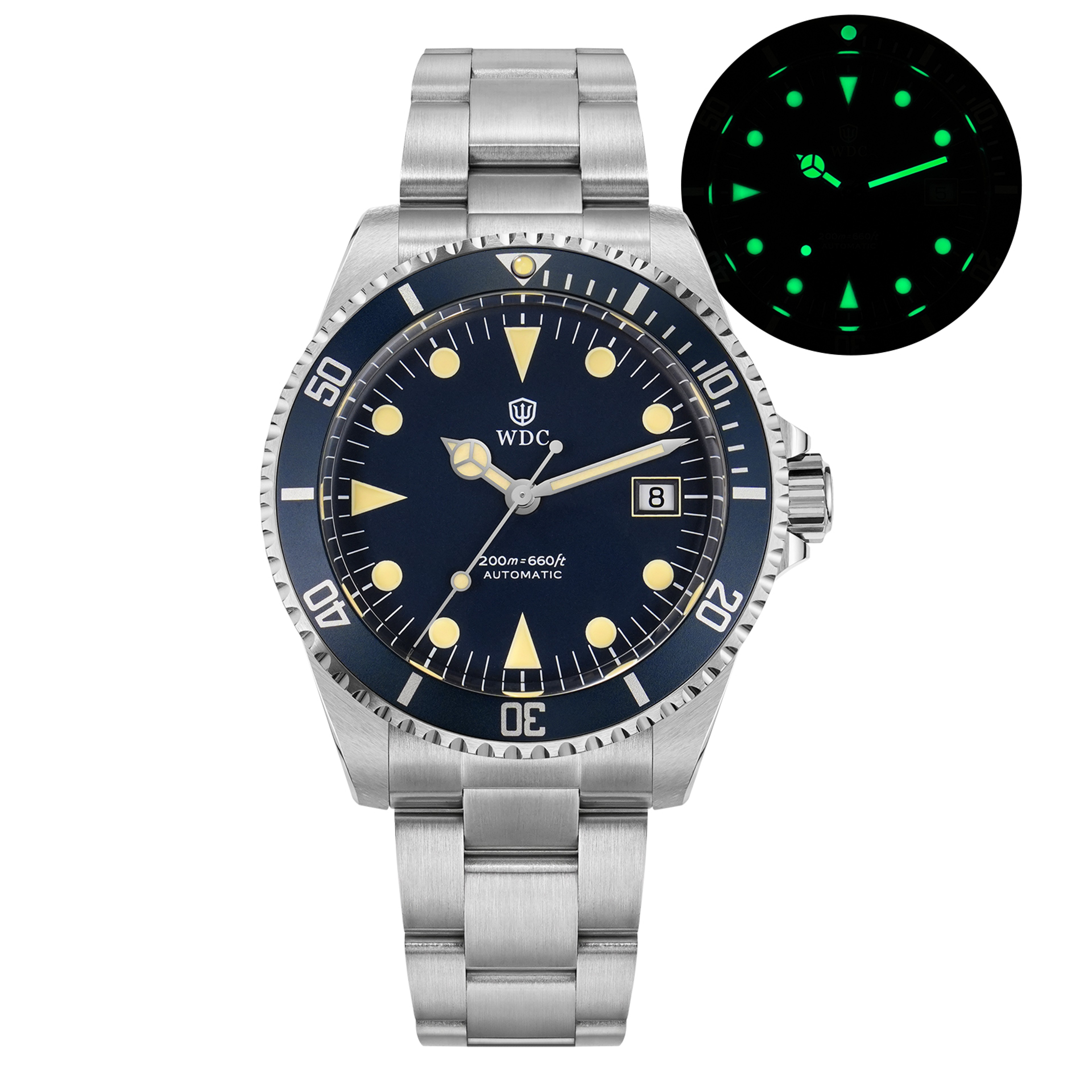 Automatic Dive Watch With Sapphire Crystal And Water Resistance 9
