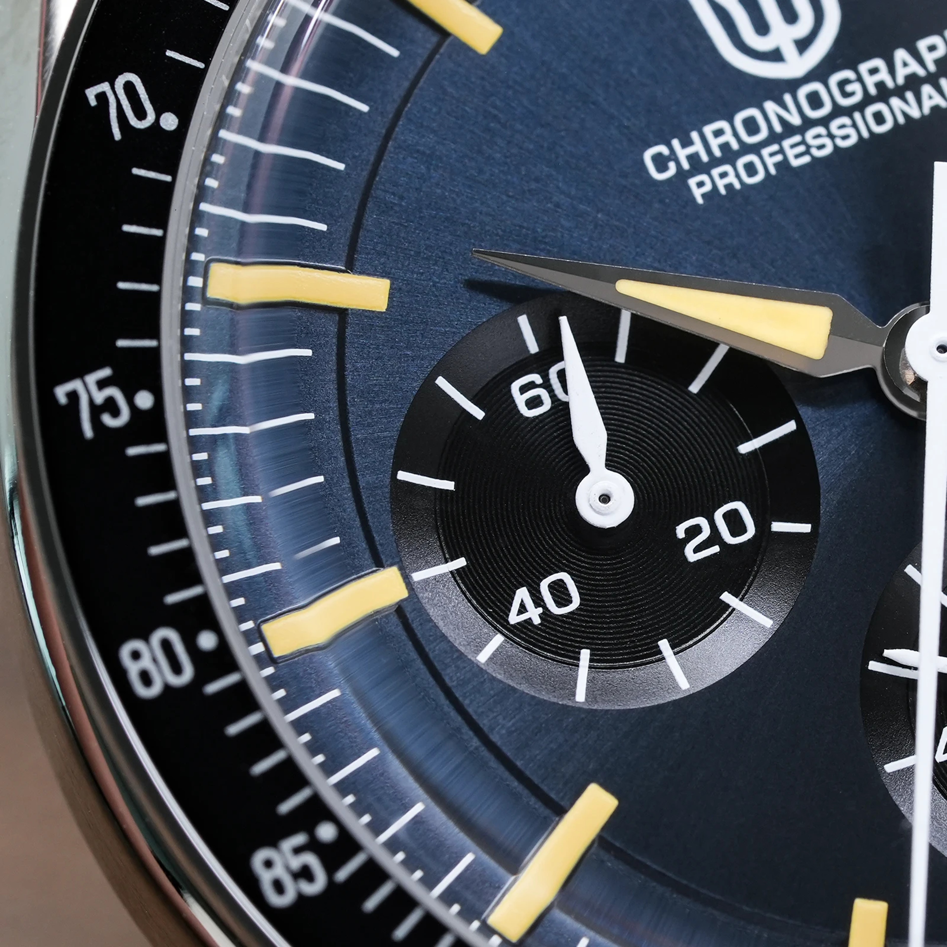 Meca Quartz Chronograph Sapphire Vintage Watch 5