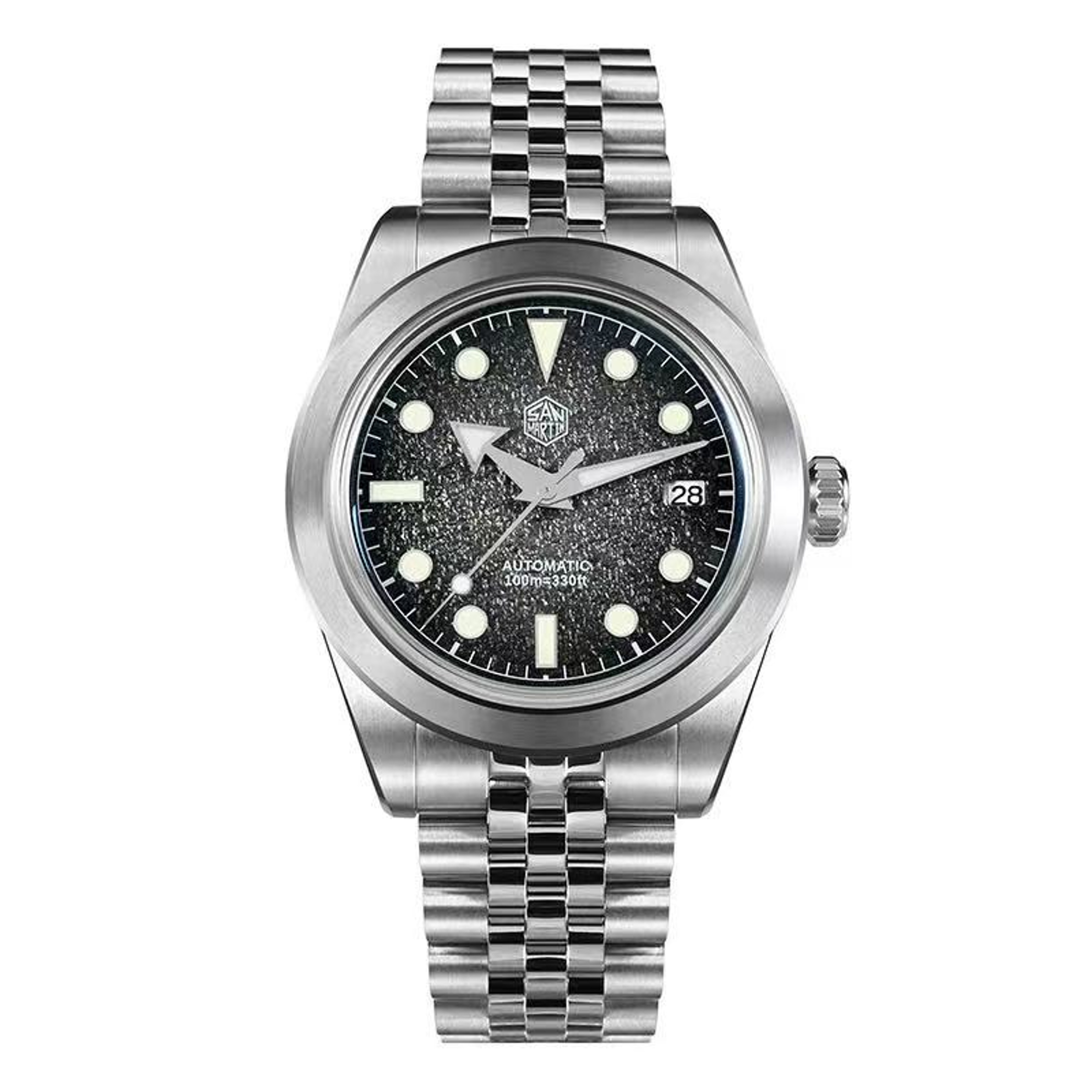 San Martin Automatic Watch With Sapphire Crystal And Sunray Dial 10