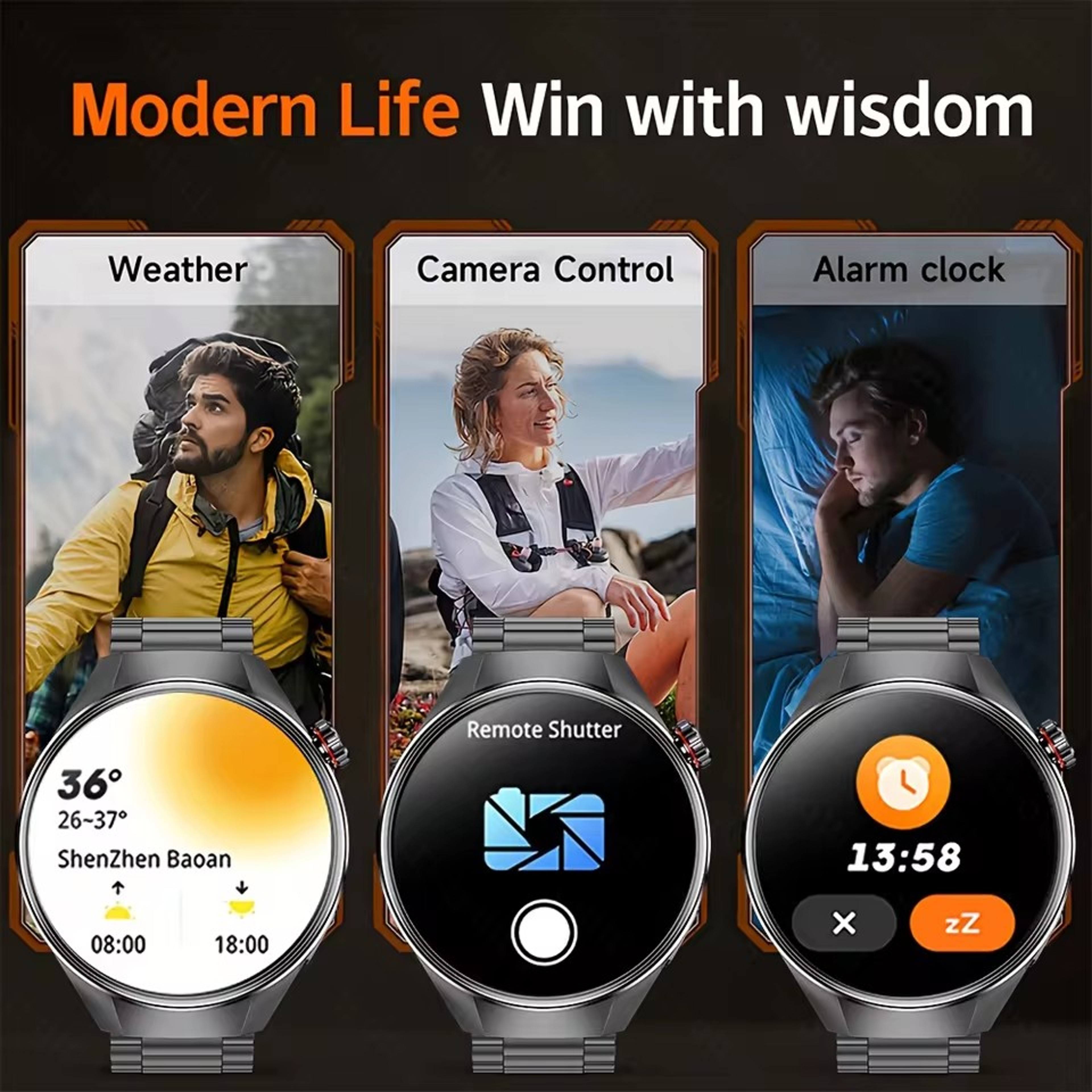 GPS Smart Watch For Men With AMOLED Display Bluetooth Calling And IP68 Waterproofing 5