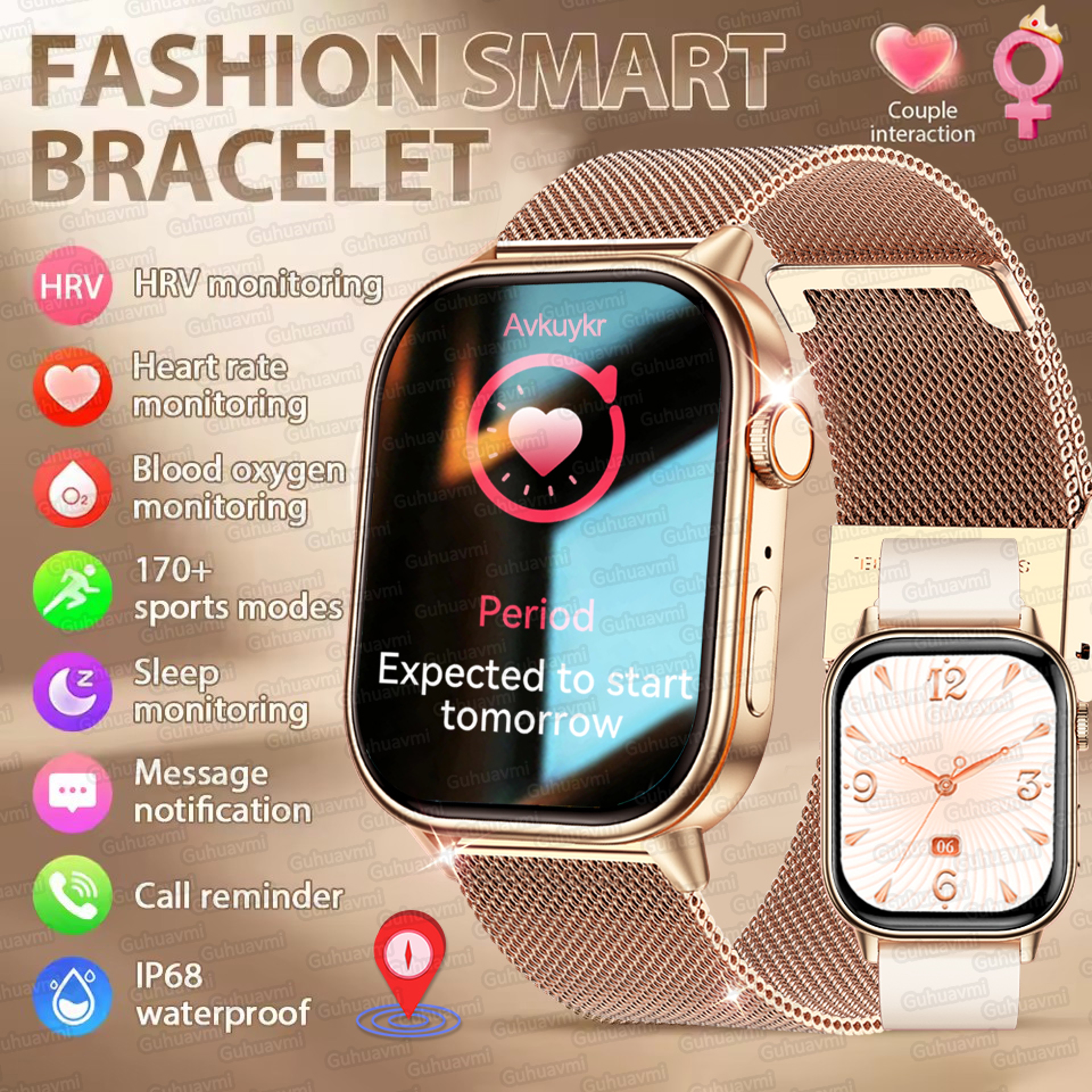 GPS Smart Watch with NFC Bluetooth Calling and Heart Rate Tracking – view 1