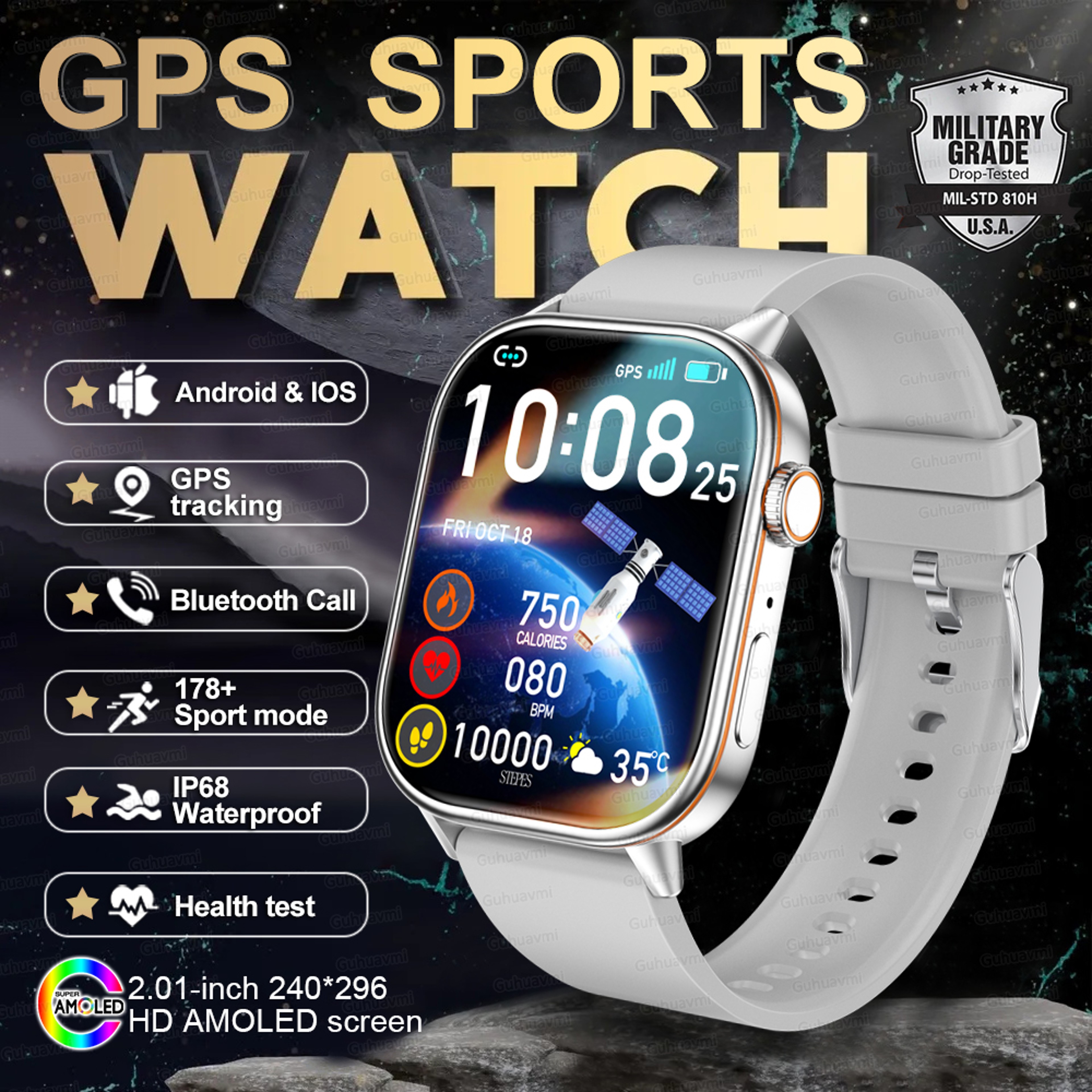 GPS Smart Watch with NFC Bluetooth Calling and Heart Rate Tracking – view 13
