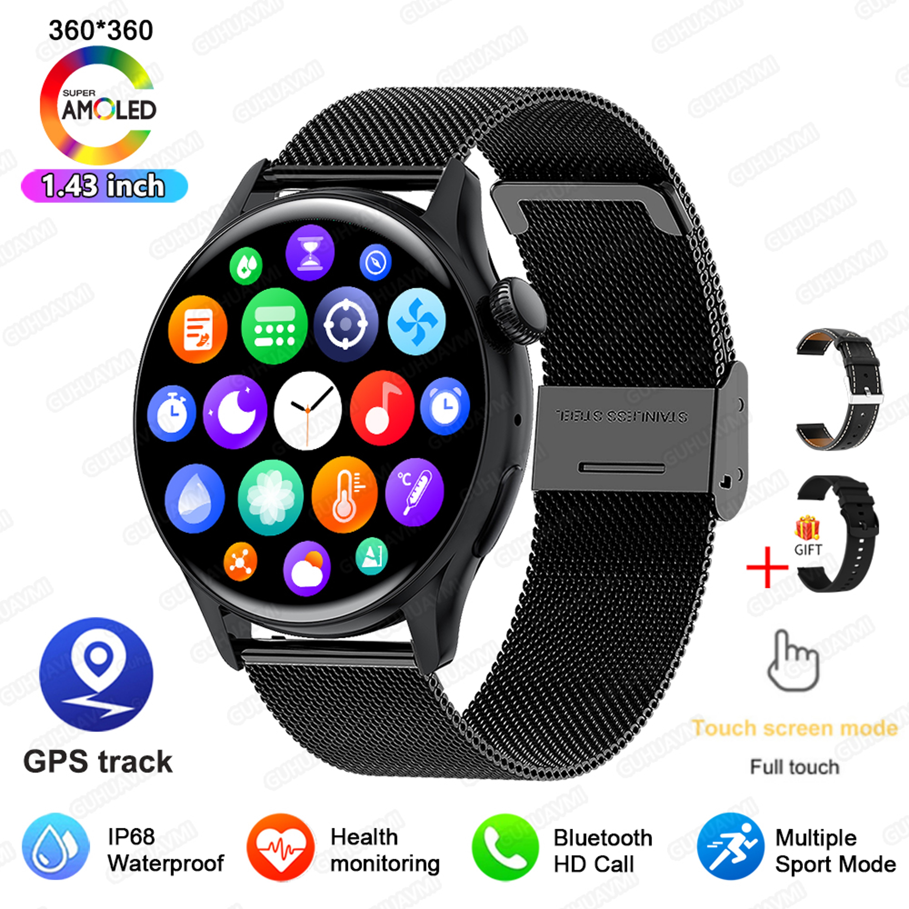 Smartwatch for Women with GPS NFC Bluetooth Calling and Health Tracking – view 17