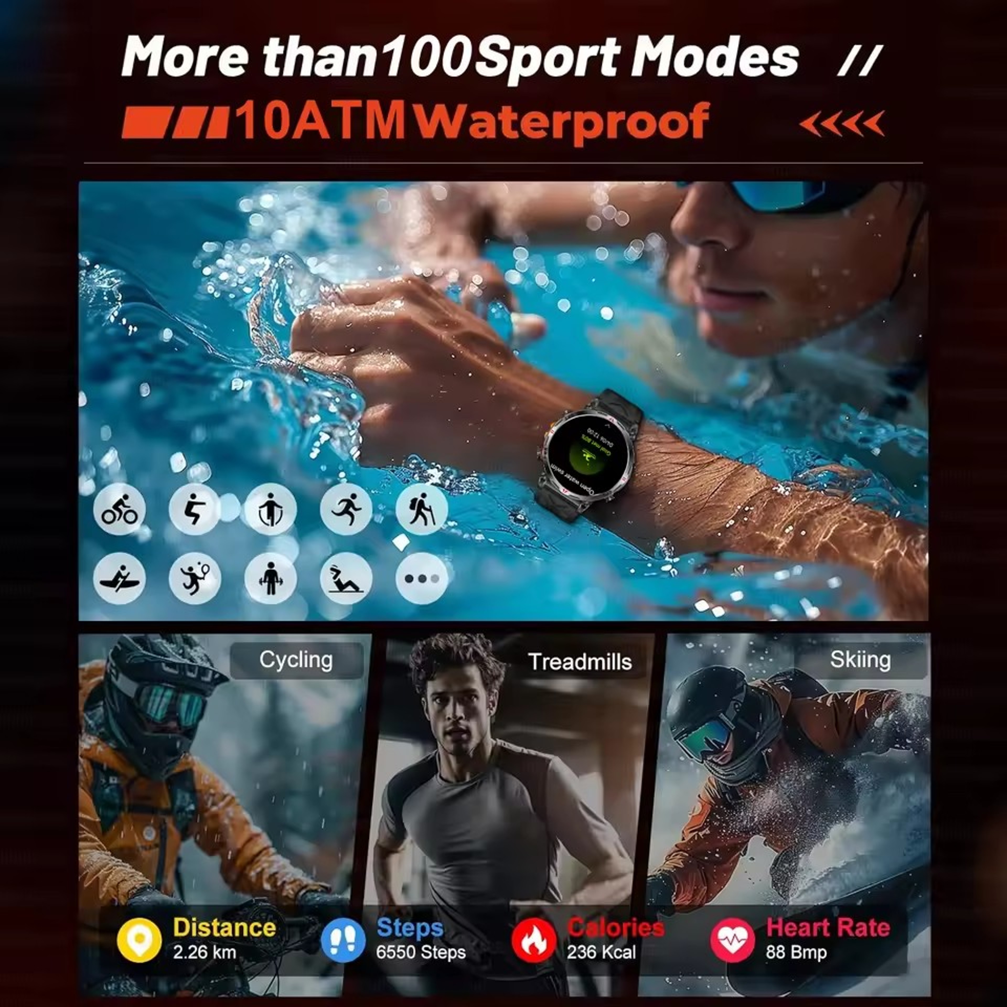 GPS Smartwatch For Men With AMOLED Display And Waterproof Design 3