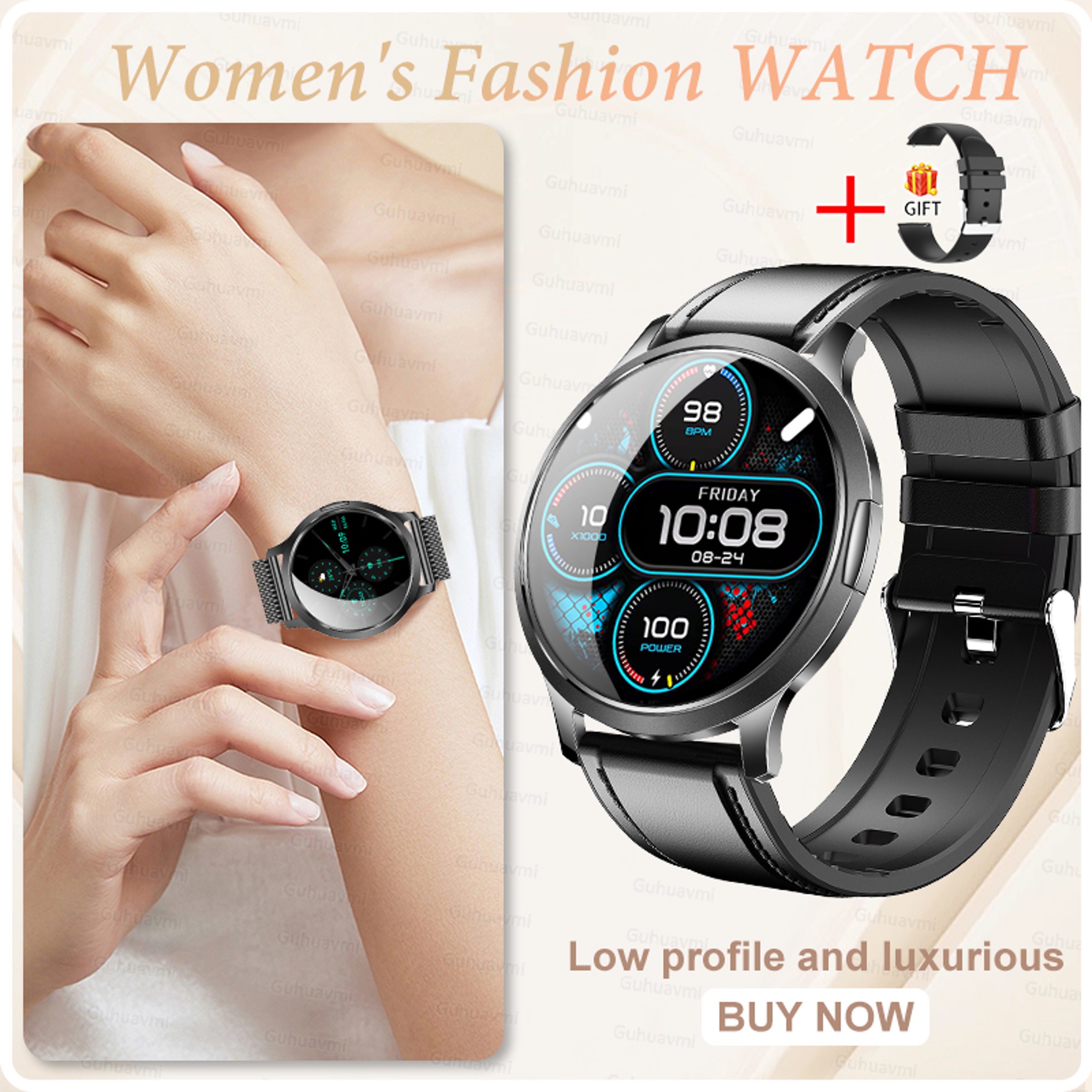 Ultra Thin Smart Watch For Women With AMOLED Display Bluetooth Calling And Fitness Tracking 22