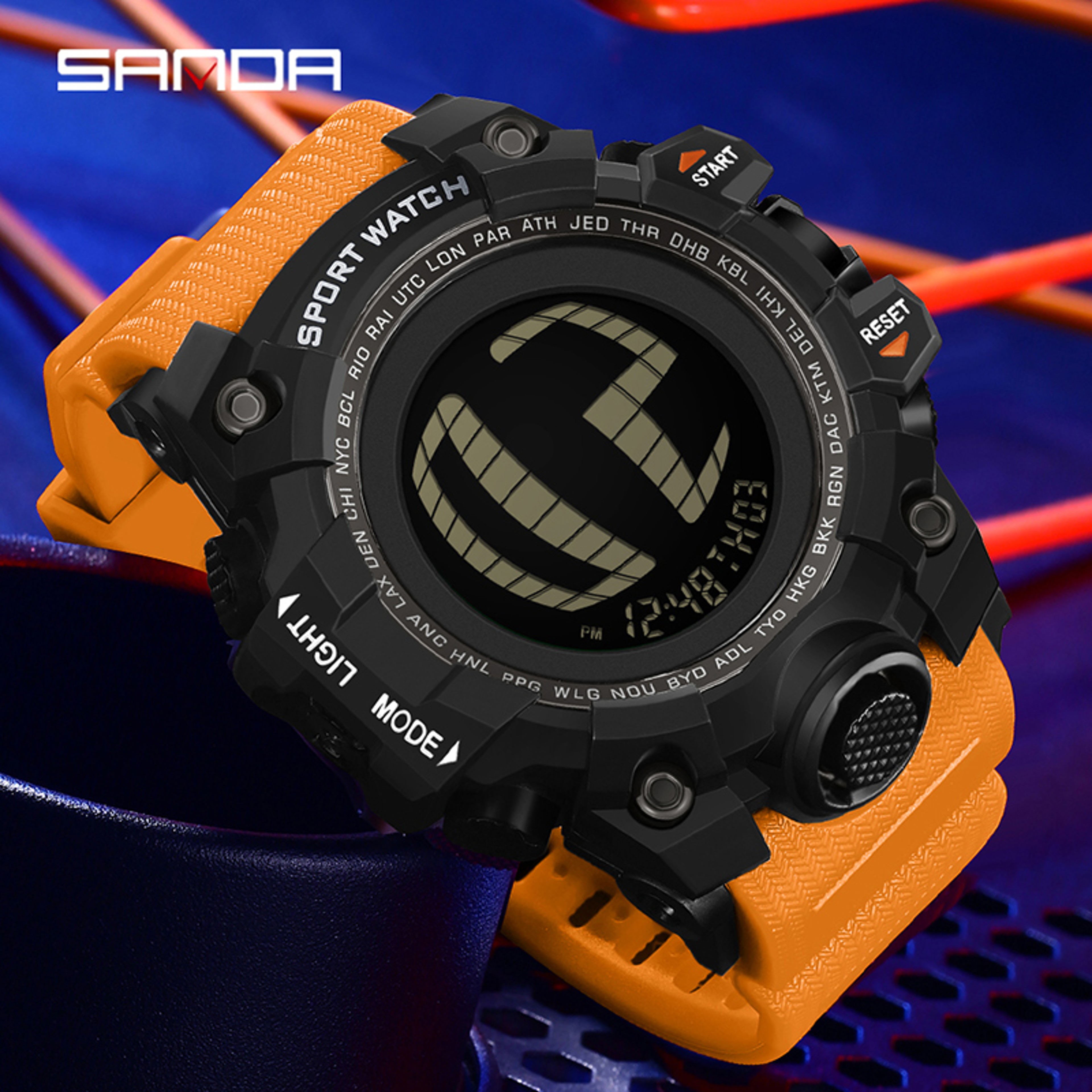 Waterproof Digital Watch With Countdown Timer And LED Sports Display 2