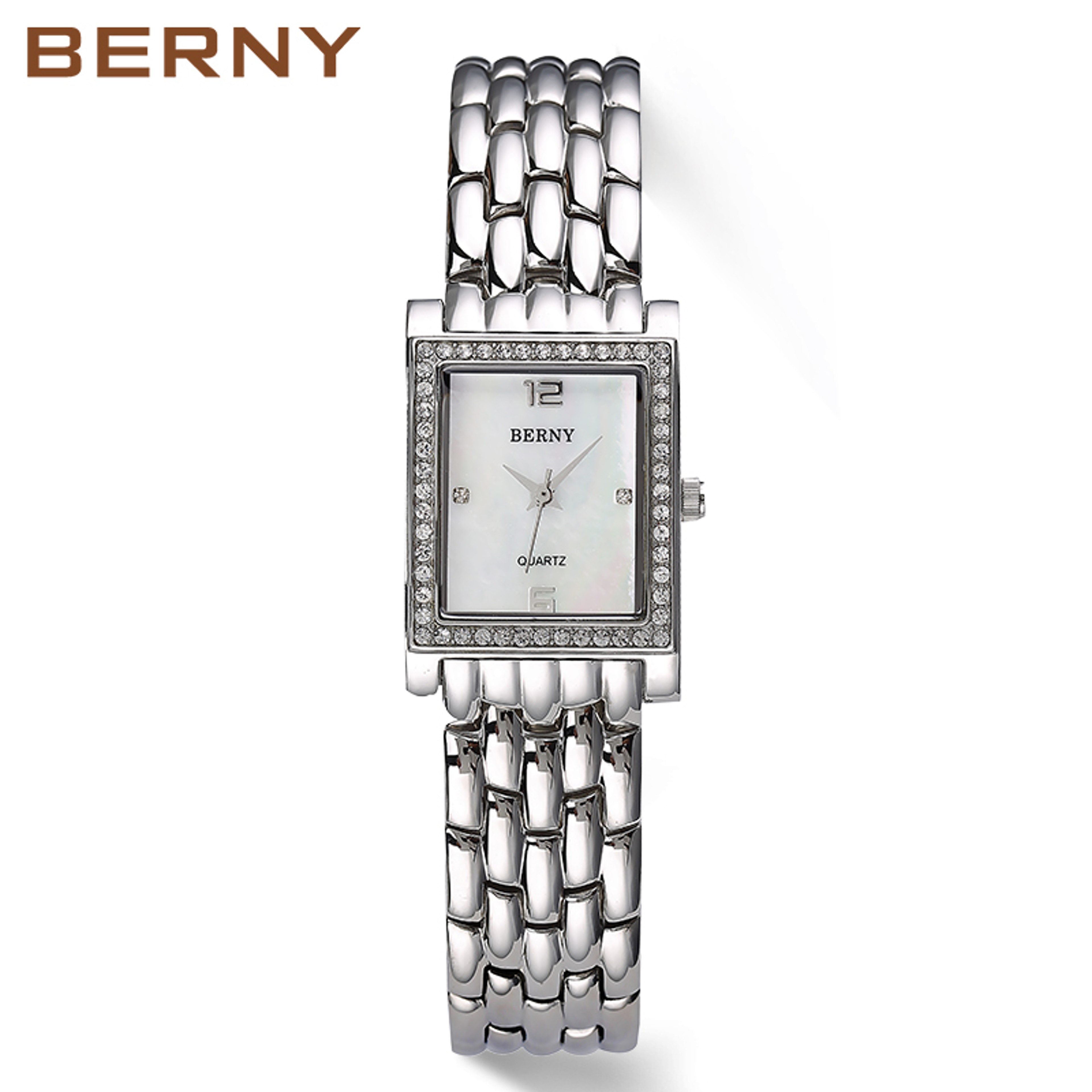 Vintage Rectangular Watch For Women With Leather Strap And Quartz Movement 9
