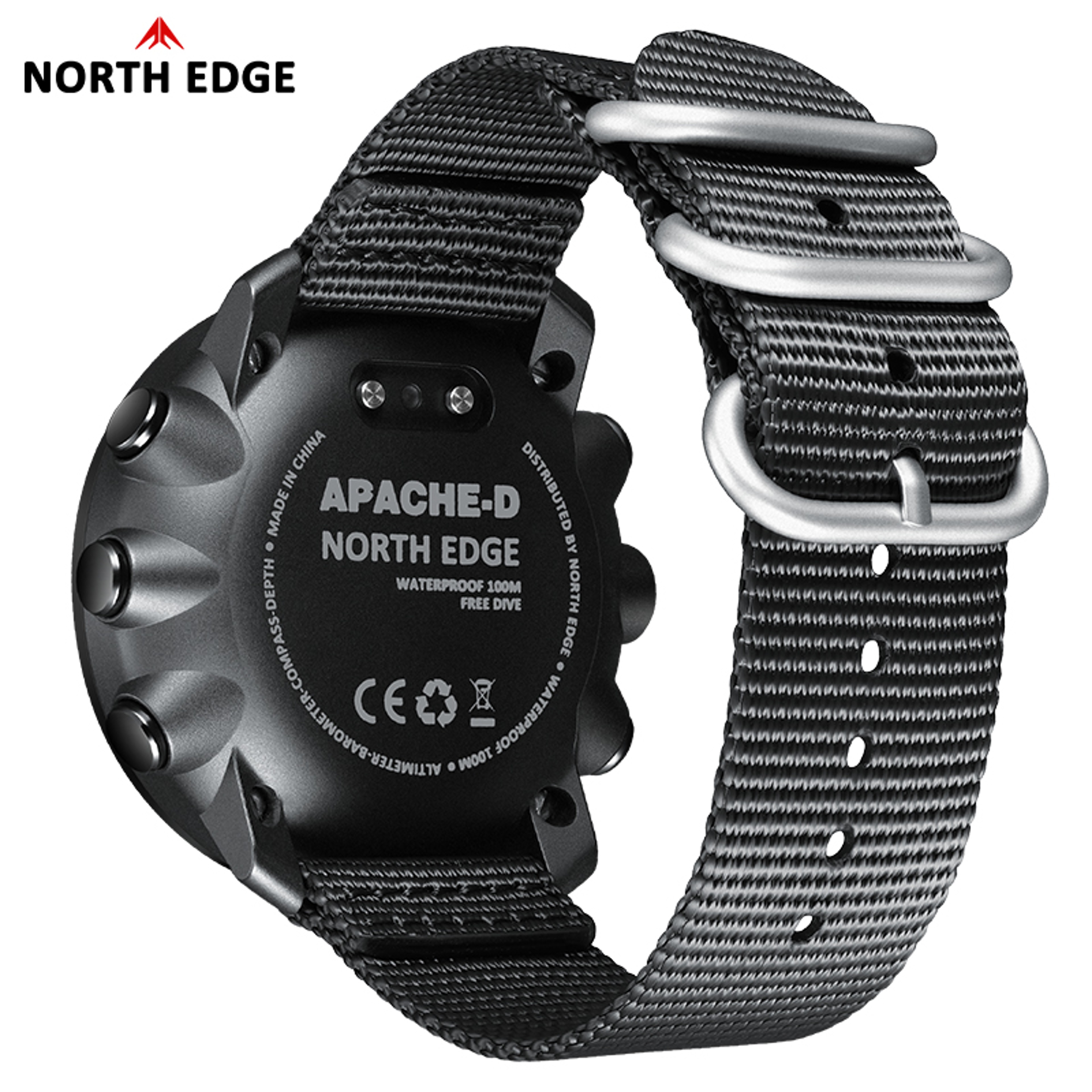 Freediving Watch With Compass Altimeter Barometer Waterproof 3