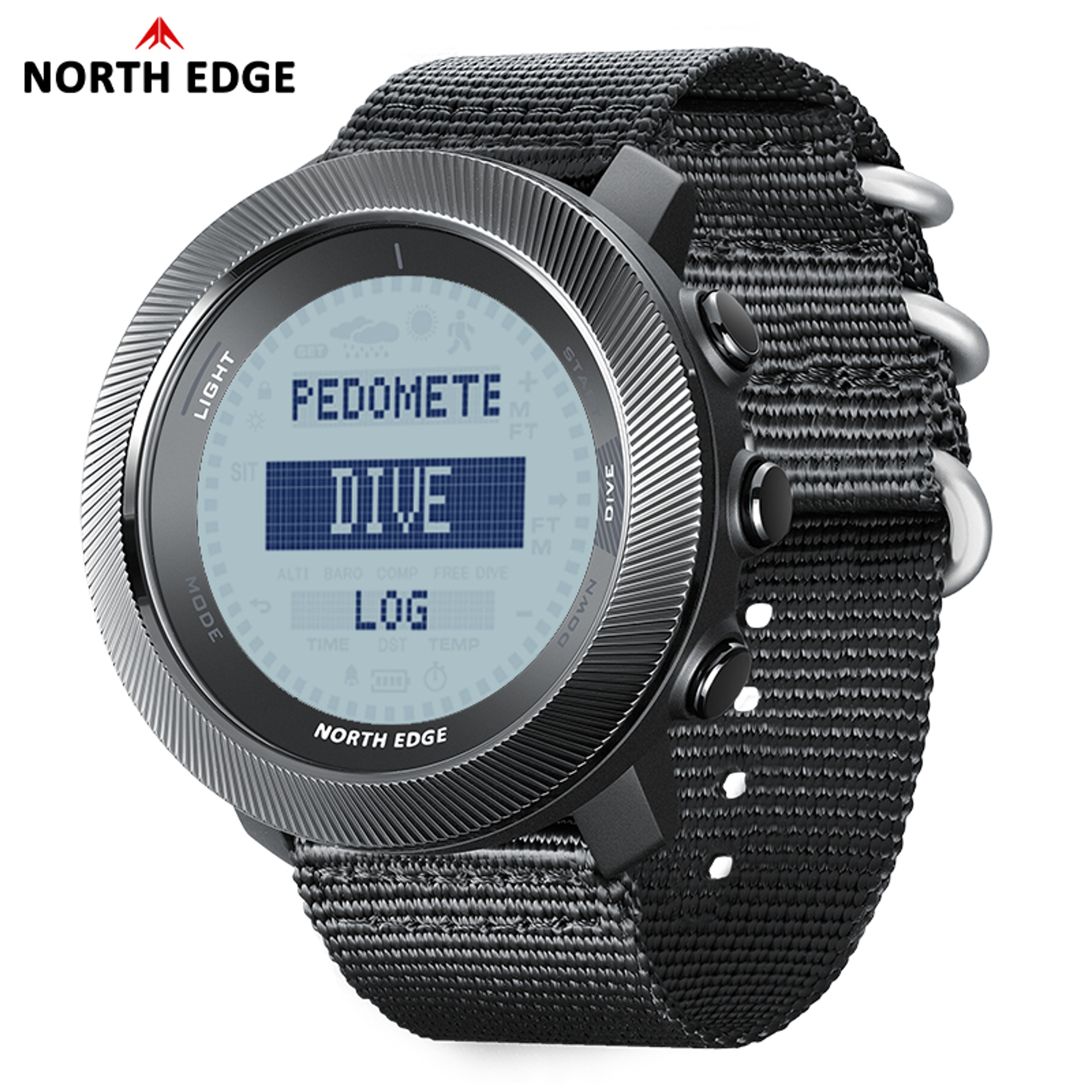 Freediving Watch With Compass Altimeter Barometer Waterproof 7