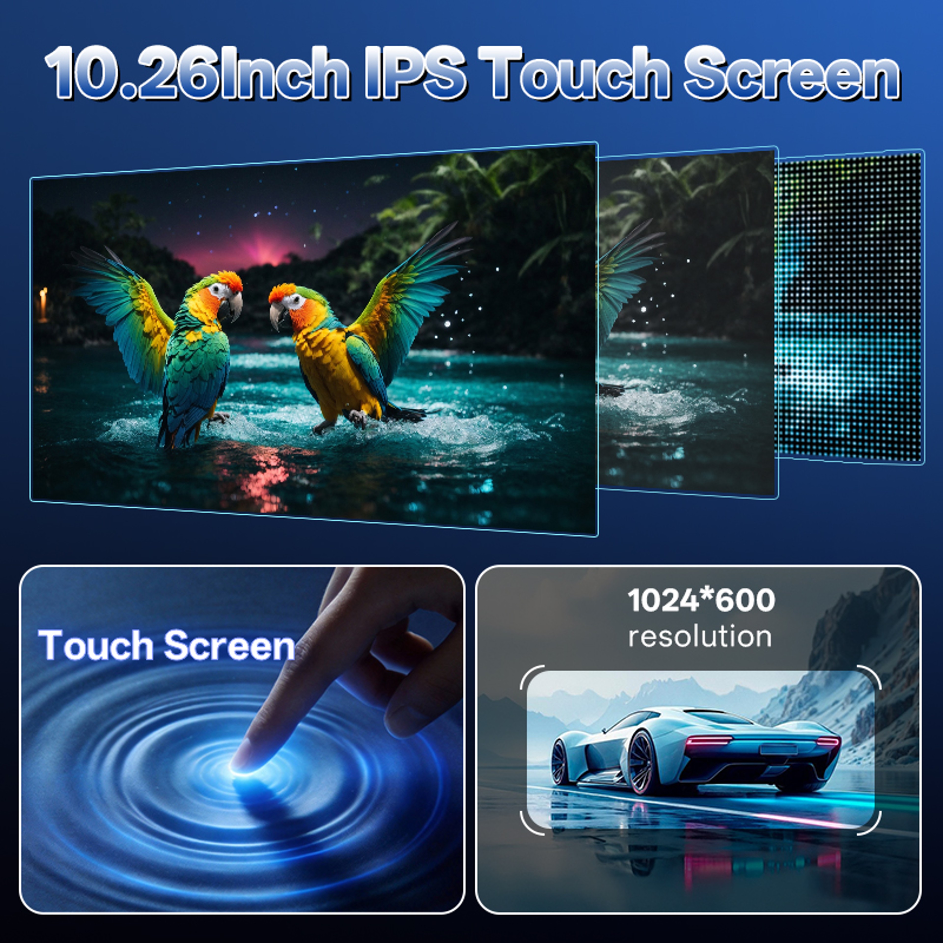 Wireless CarPlay Screen With Android Auto Bluetooth AUX And USB 5