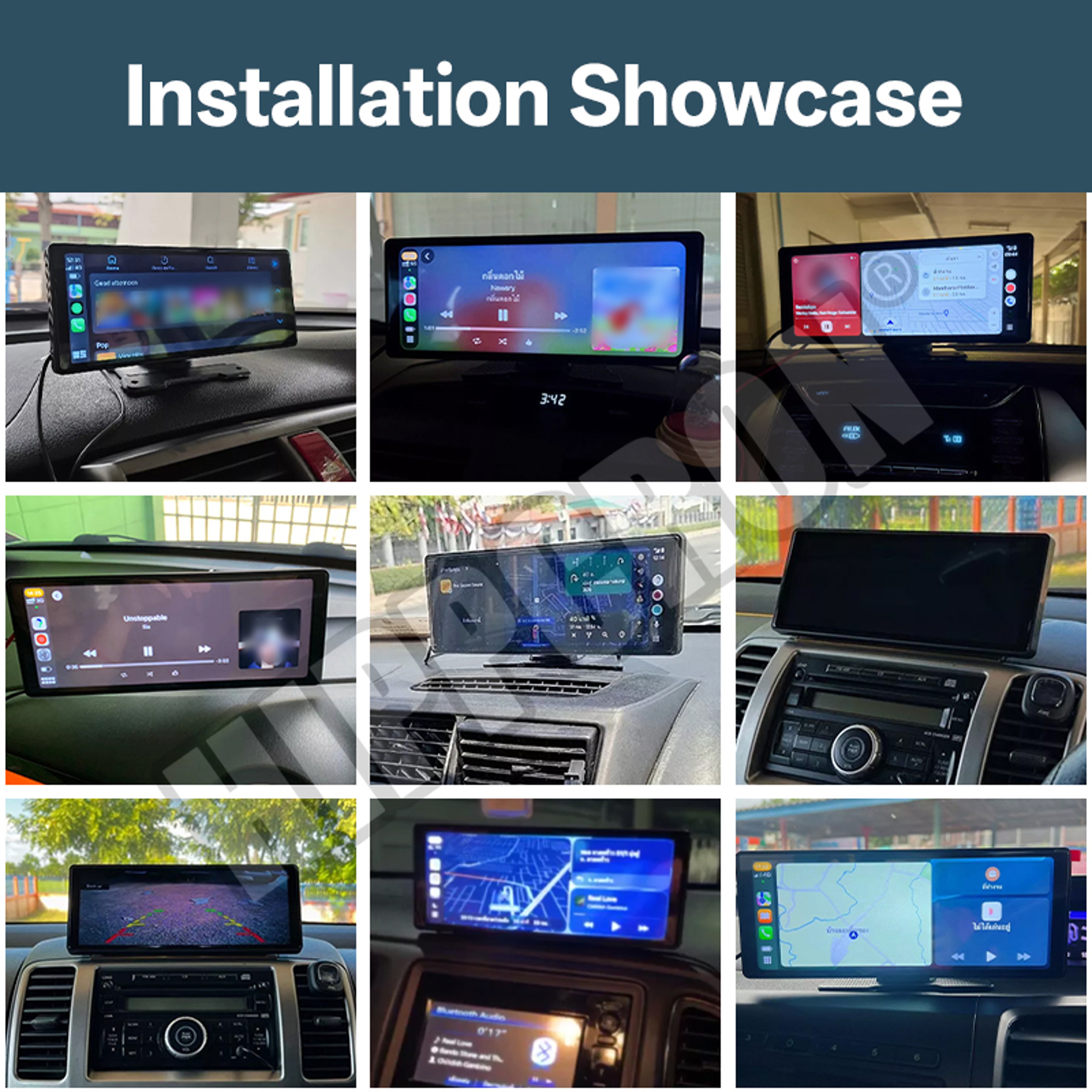 Wireless CarPlay Screen With Android Auto Bluetooth AUX And USB 4