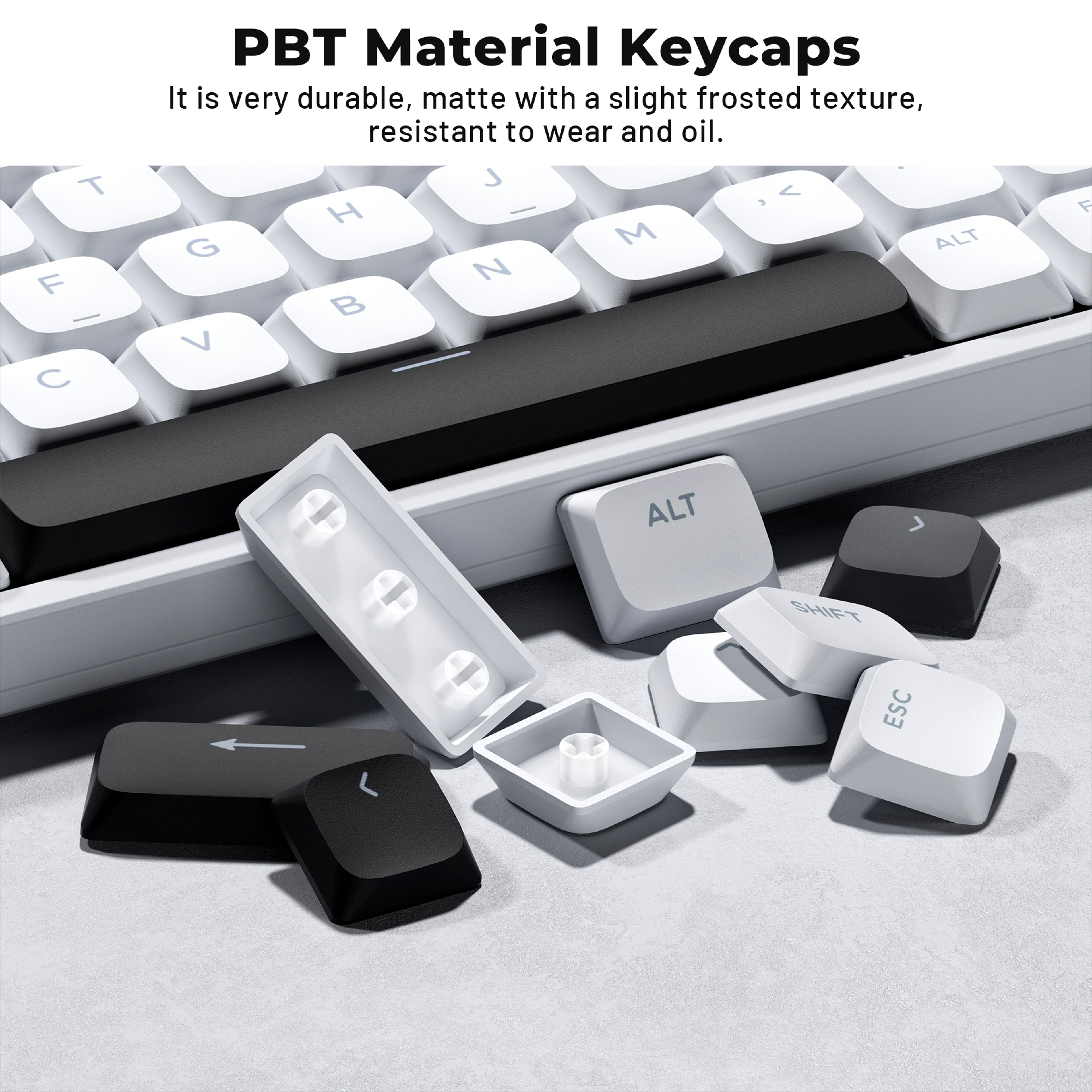 Low Profile Keycaps Key Shine Through Keycaps Double Shot PBT Set – view 4