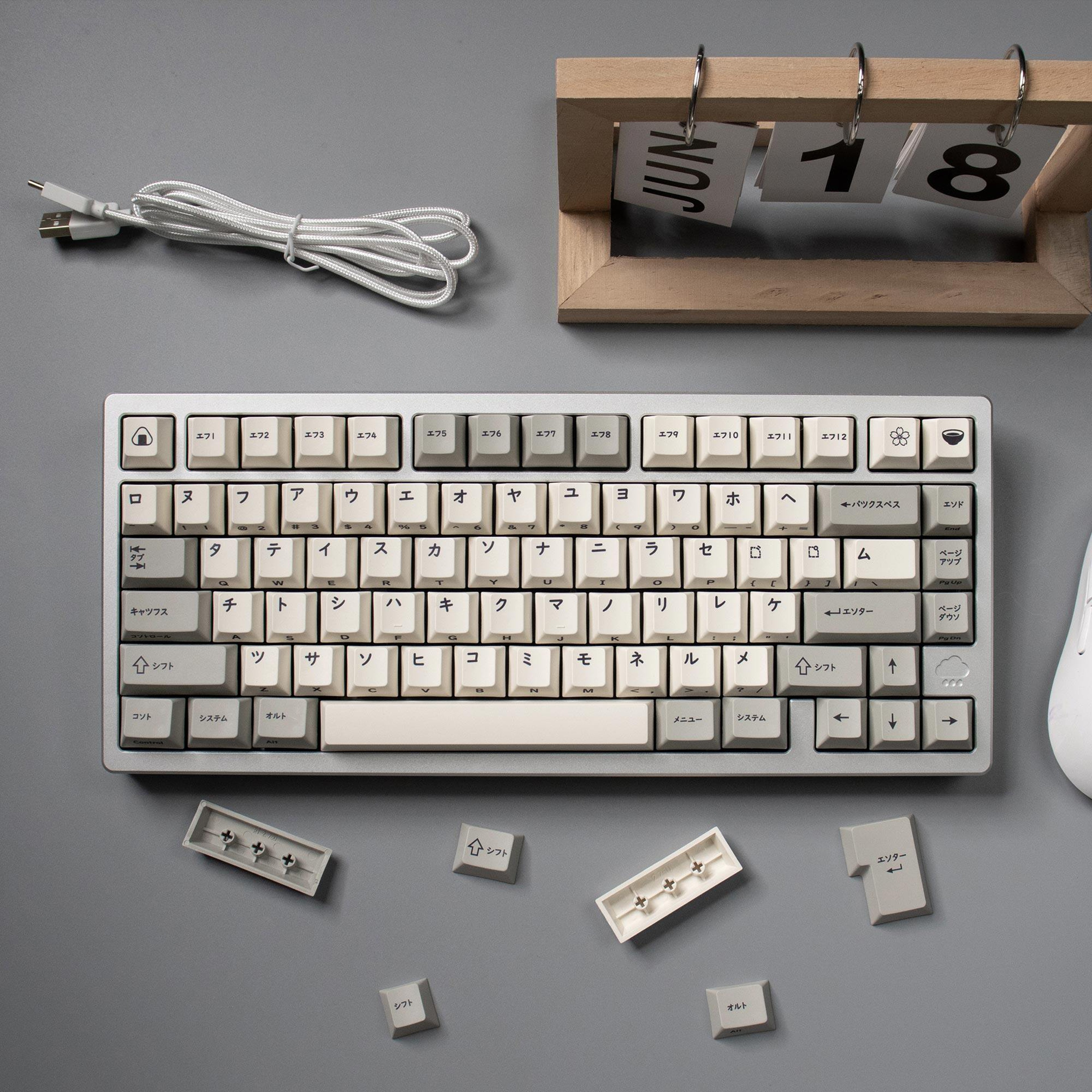 Minimalist Red PBT Keycaps Cherry Profile Key Set for MX Mechanical Keyboards – view 2