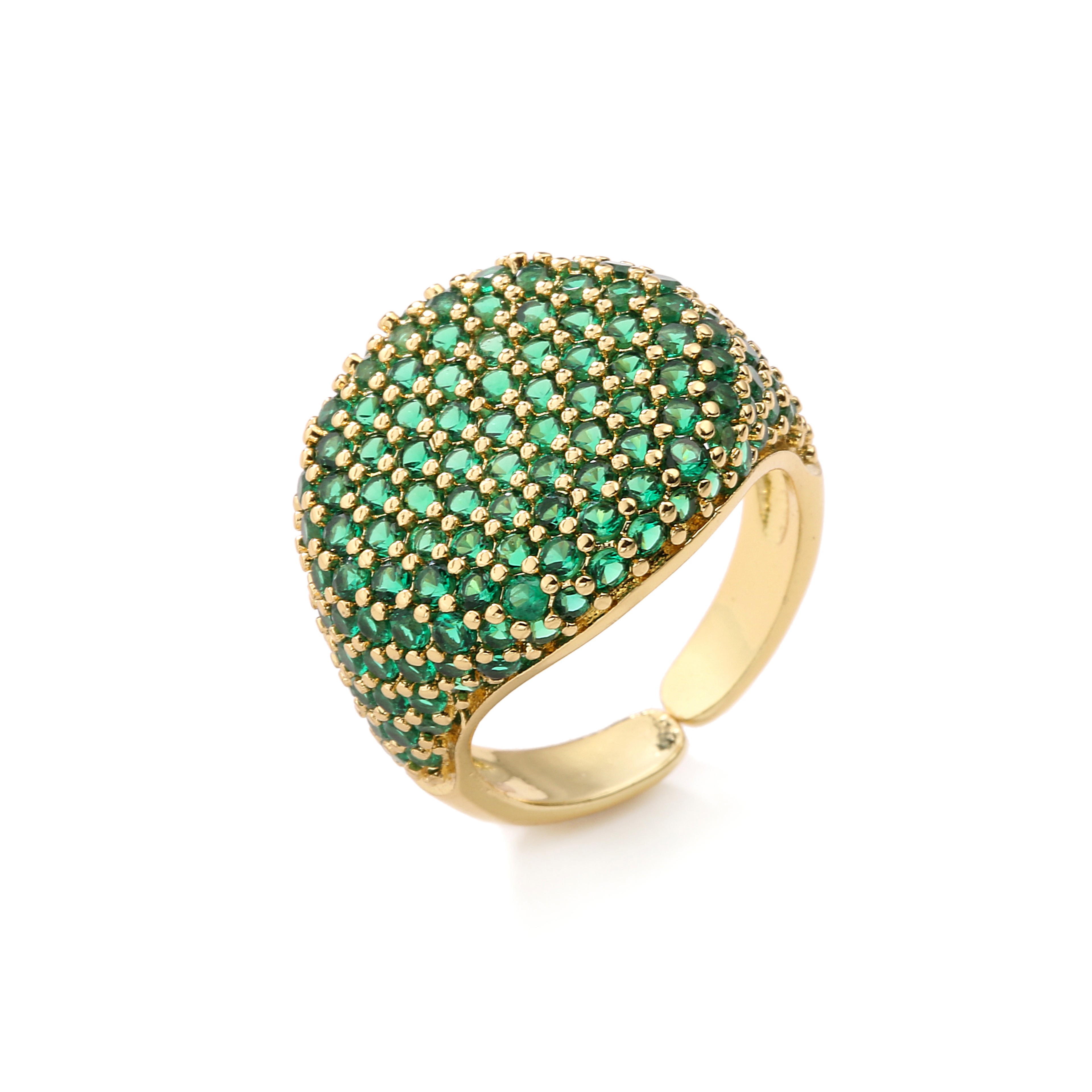 Colorful Cubic Zirconia Statement Ring For Women 10