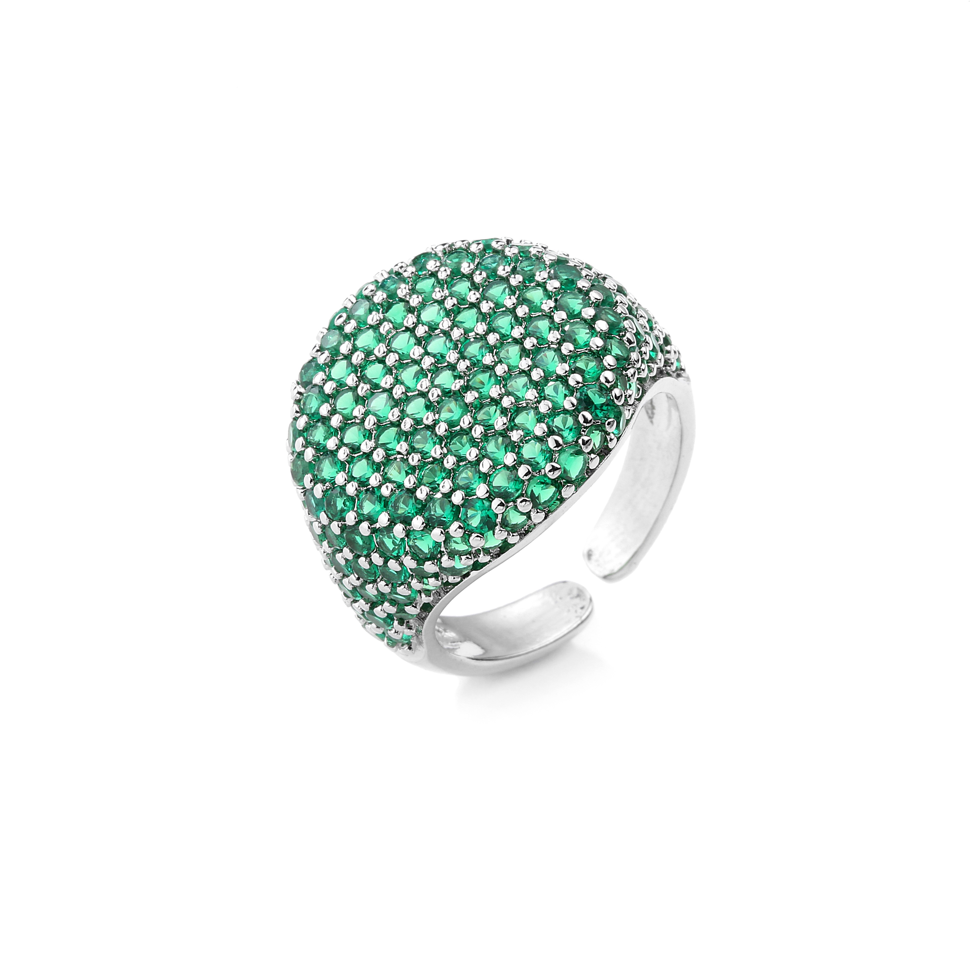 Colorful Cubic Zirconia Statement Ring For Women 16