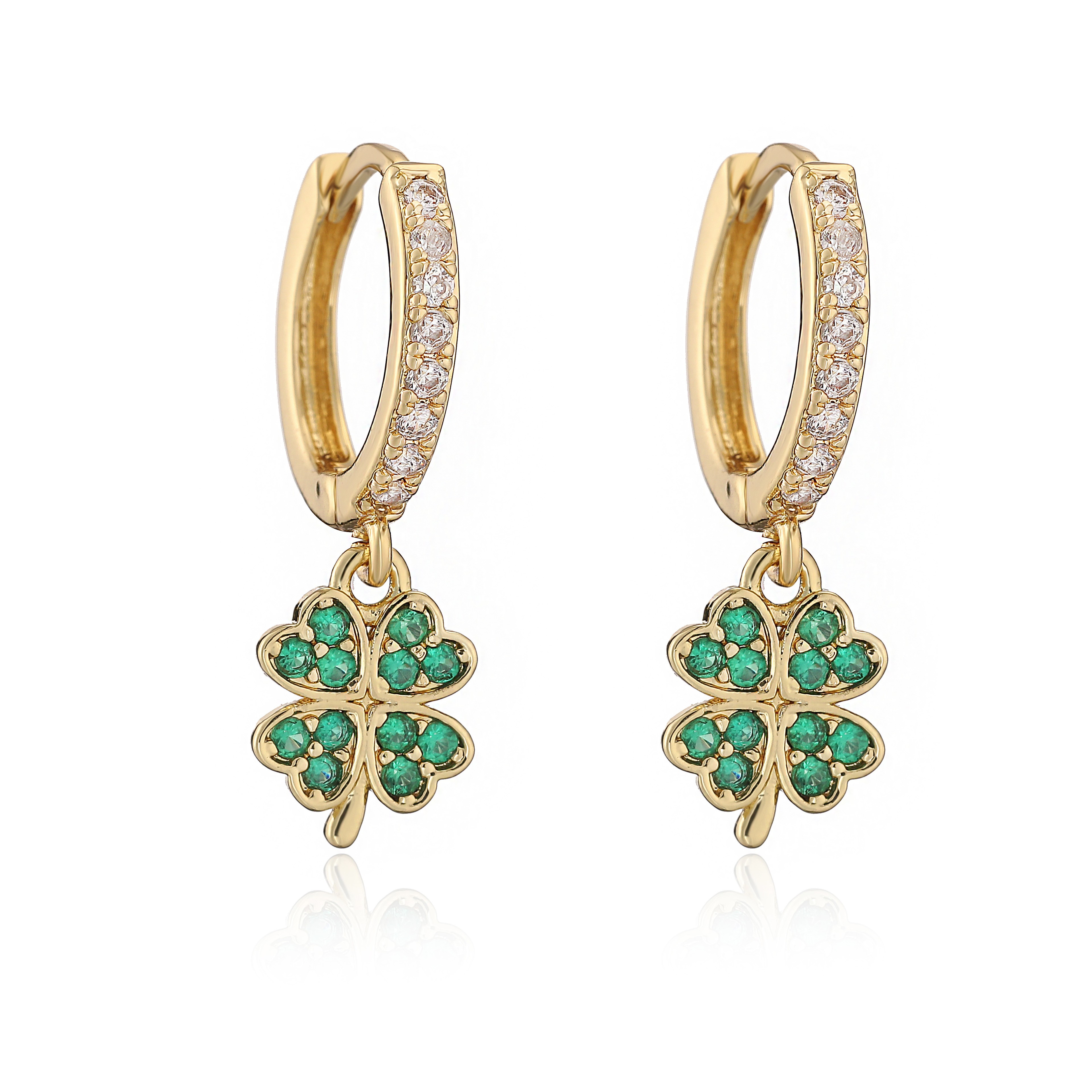 Gold Plated Celestial Earrings With Sun Star Charms And Zircon 0