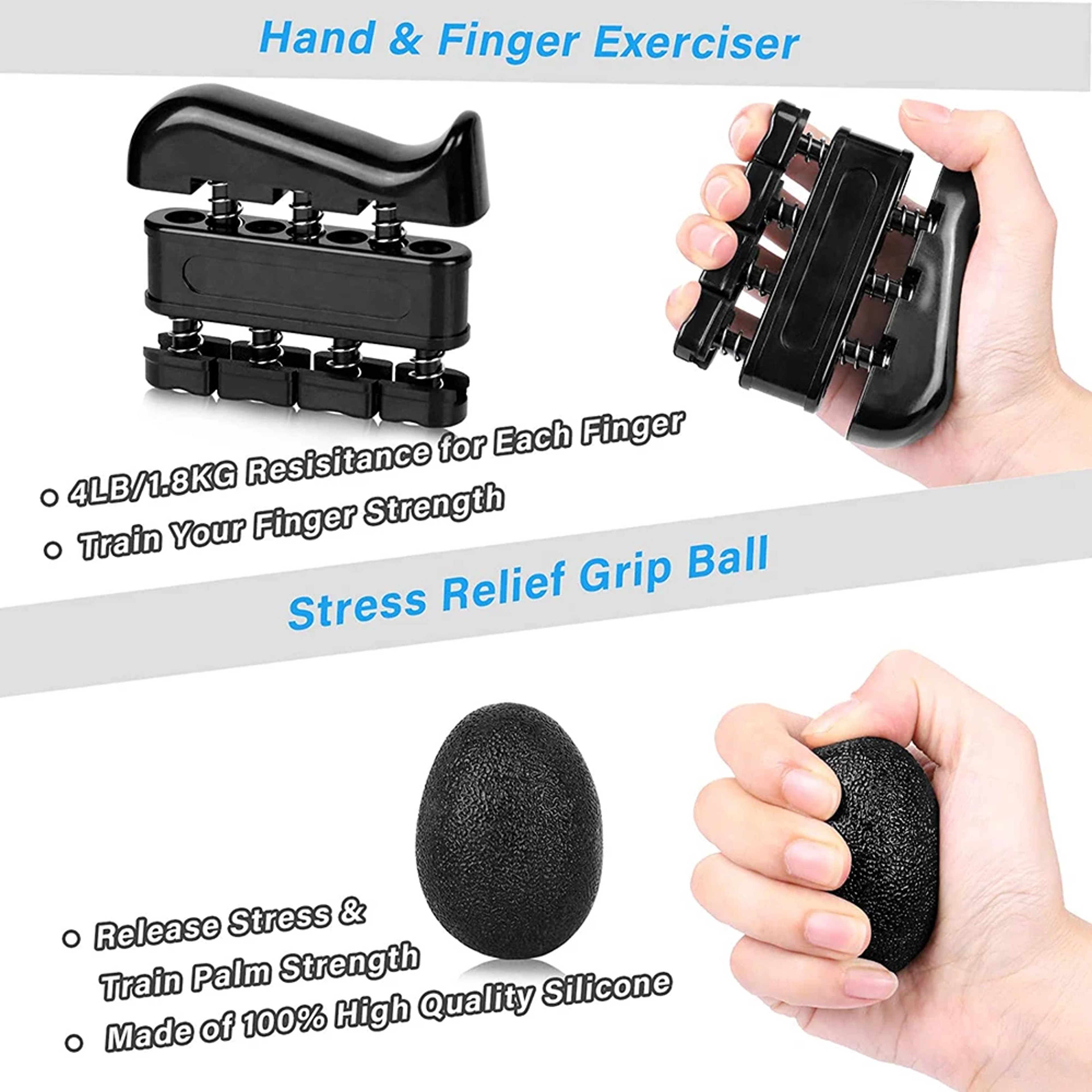 Adjustable Hand Grip Strengthener with Counter for Forearm and Wrist Training – view 5