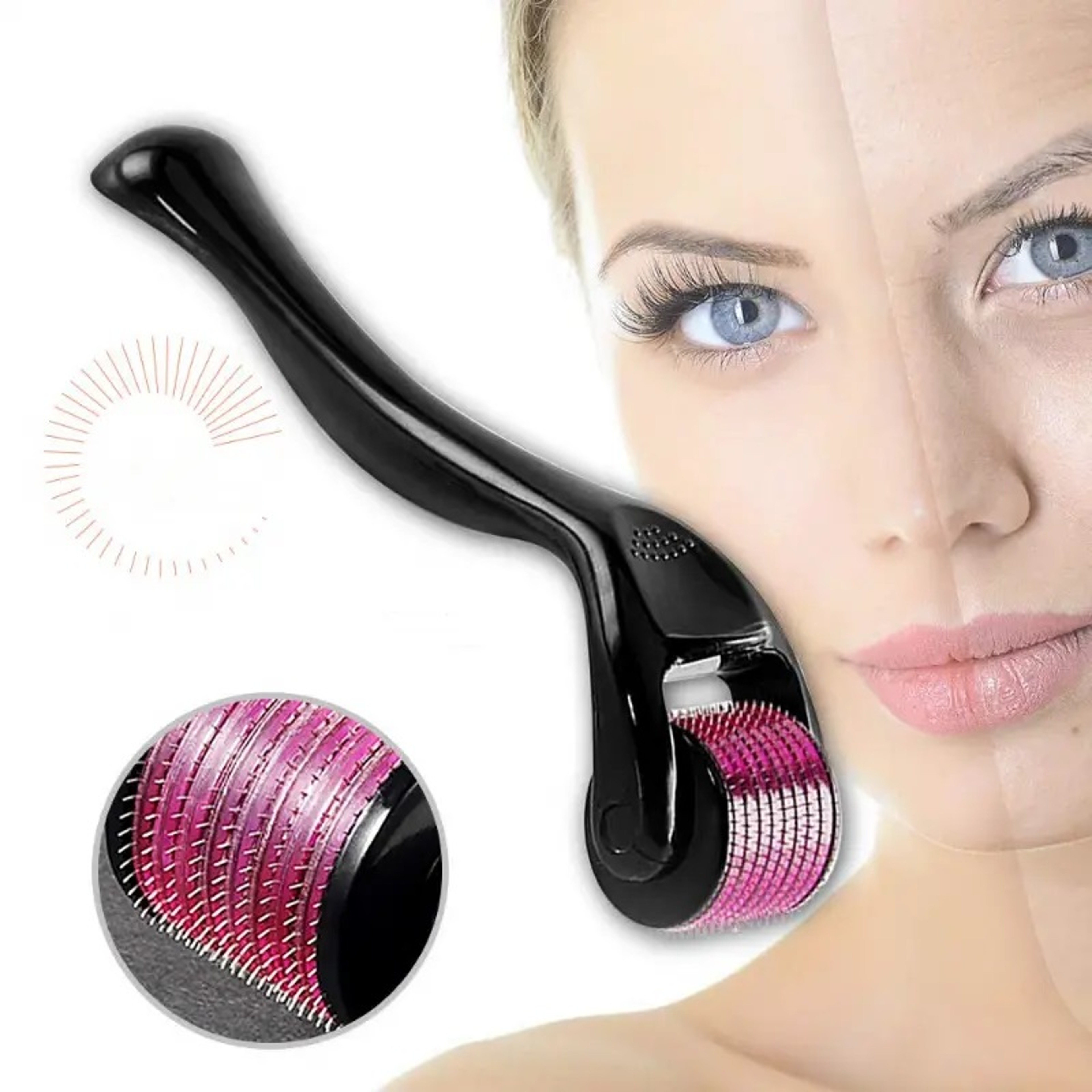 Derma Roller for Face with Titanium Microneedles for Skincare – view 1