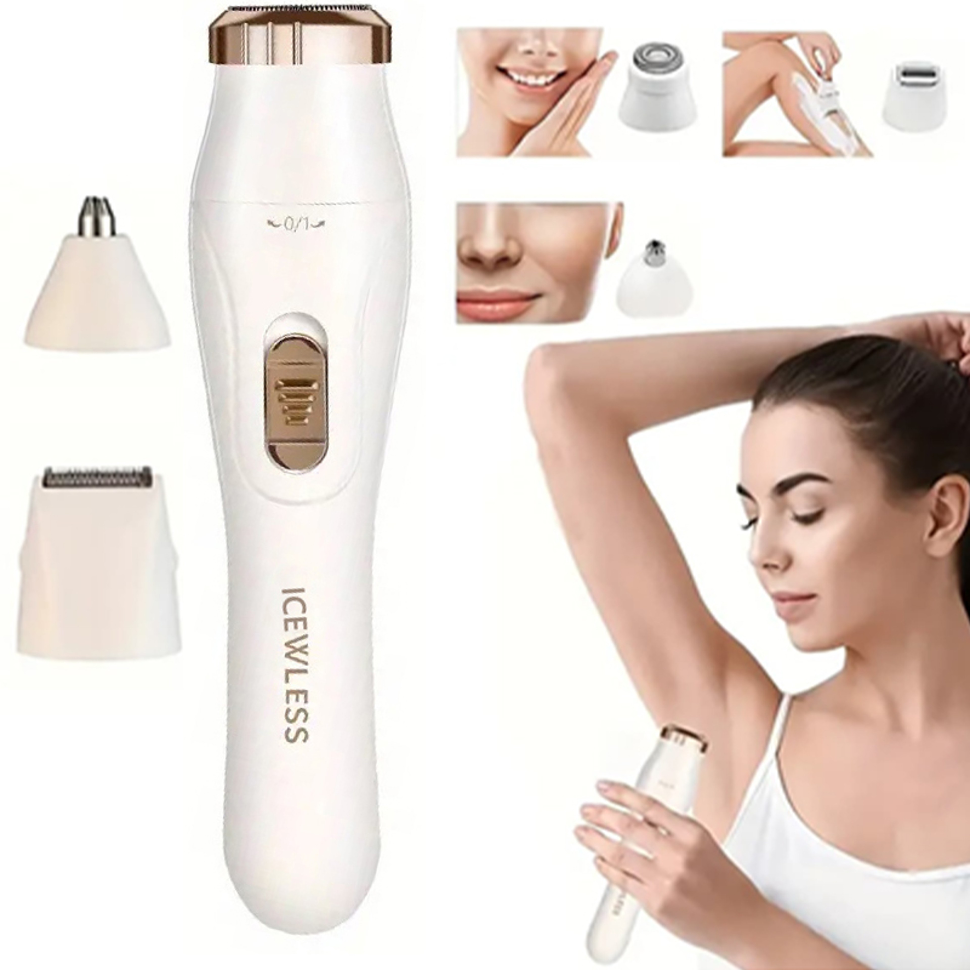 Electric Hair Removal Set with USB Rechargeable Trimmer and Nose Hair Trimmer – view 1