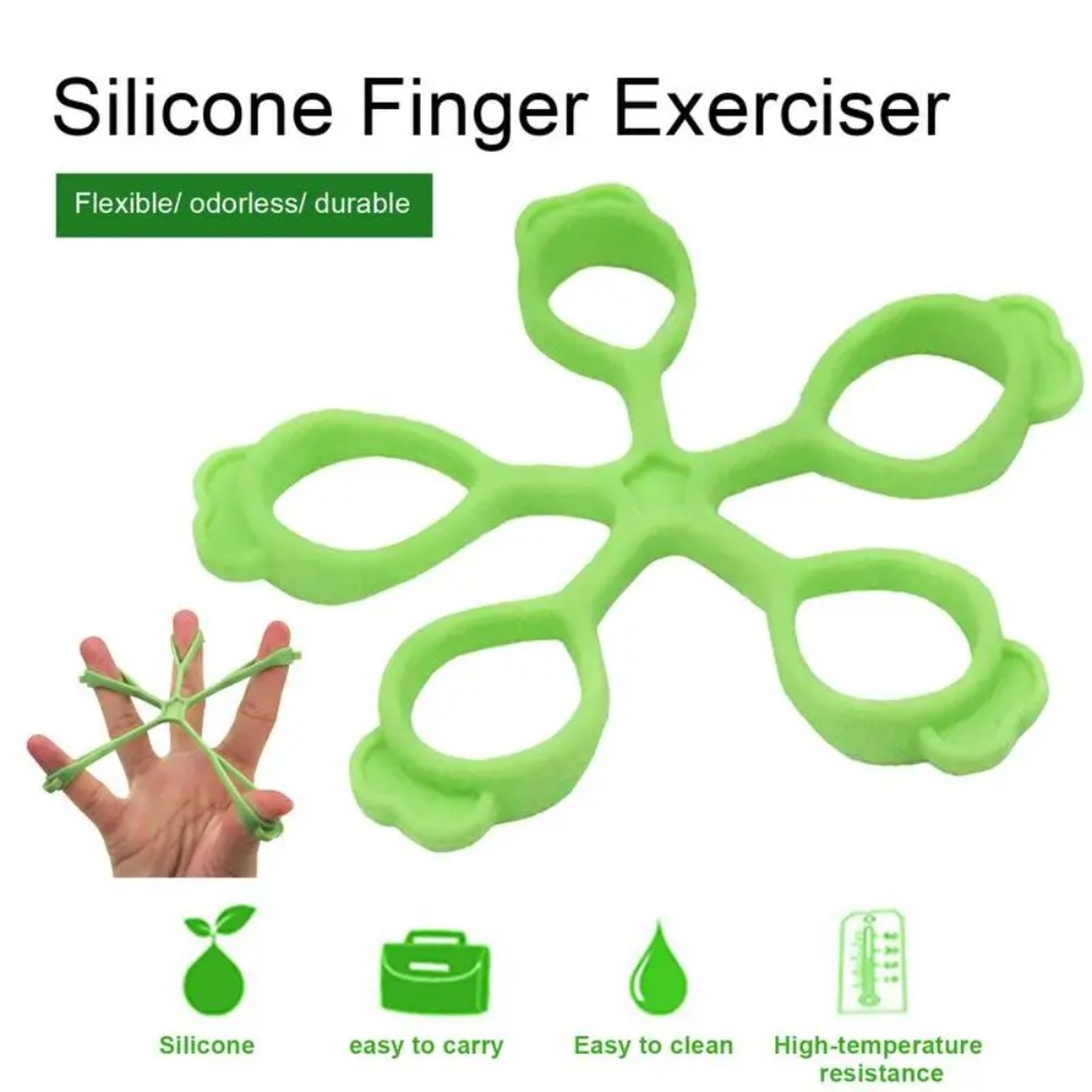 Silicone Finger Expander Hand Grip Strengthener And Finger Exerciser 1