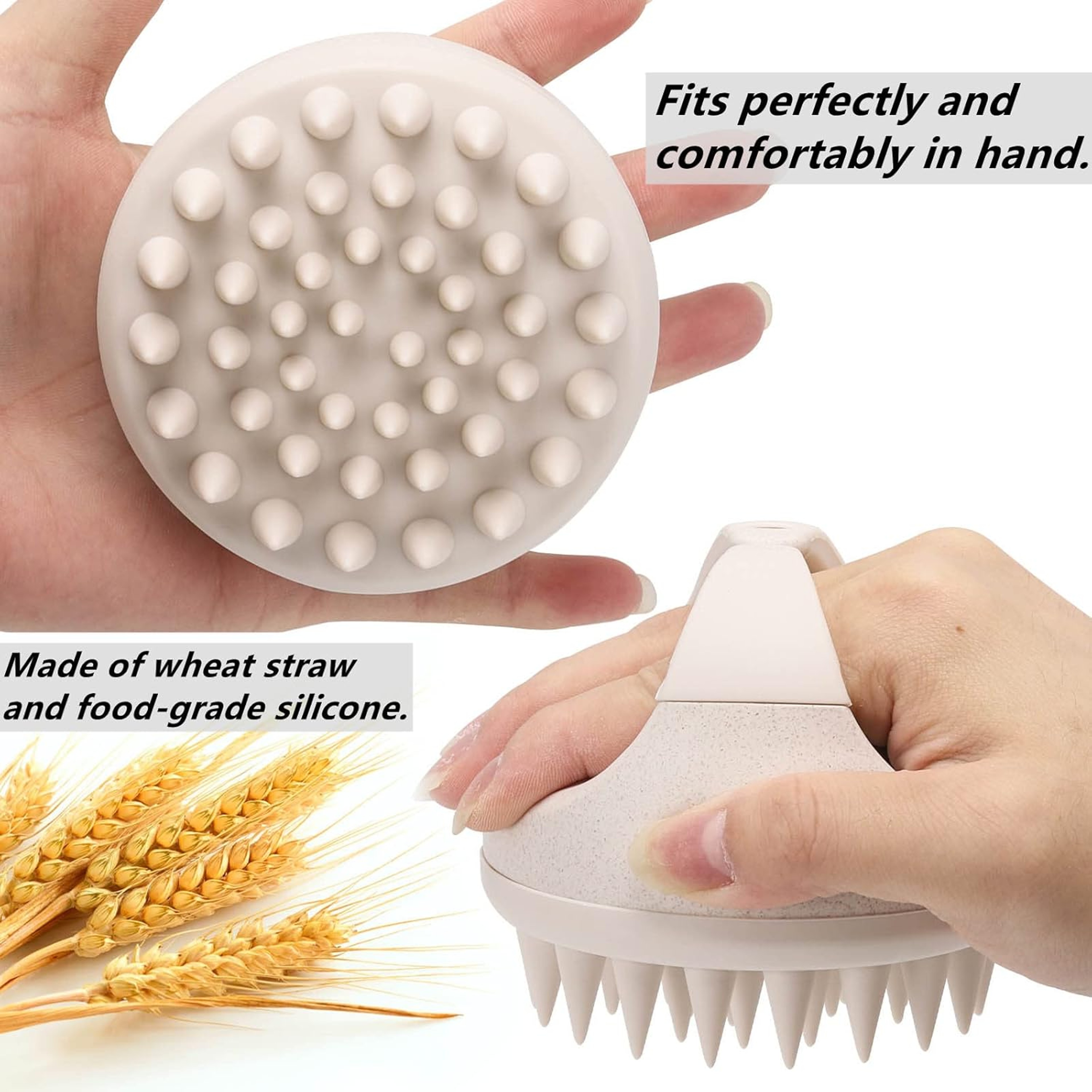 Silicone Scalp Massager Shampoo Brush And Scalp Exfoliator For Flakes And Buildup 2