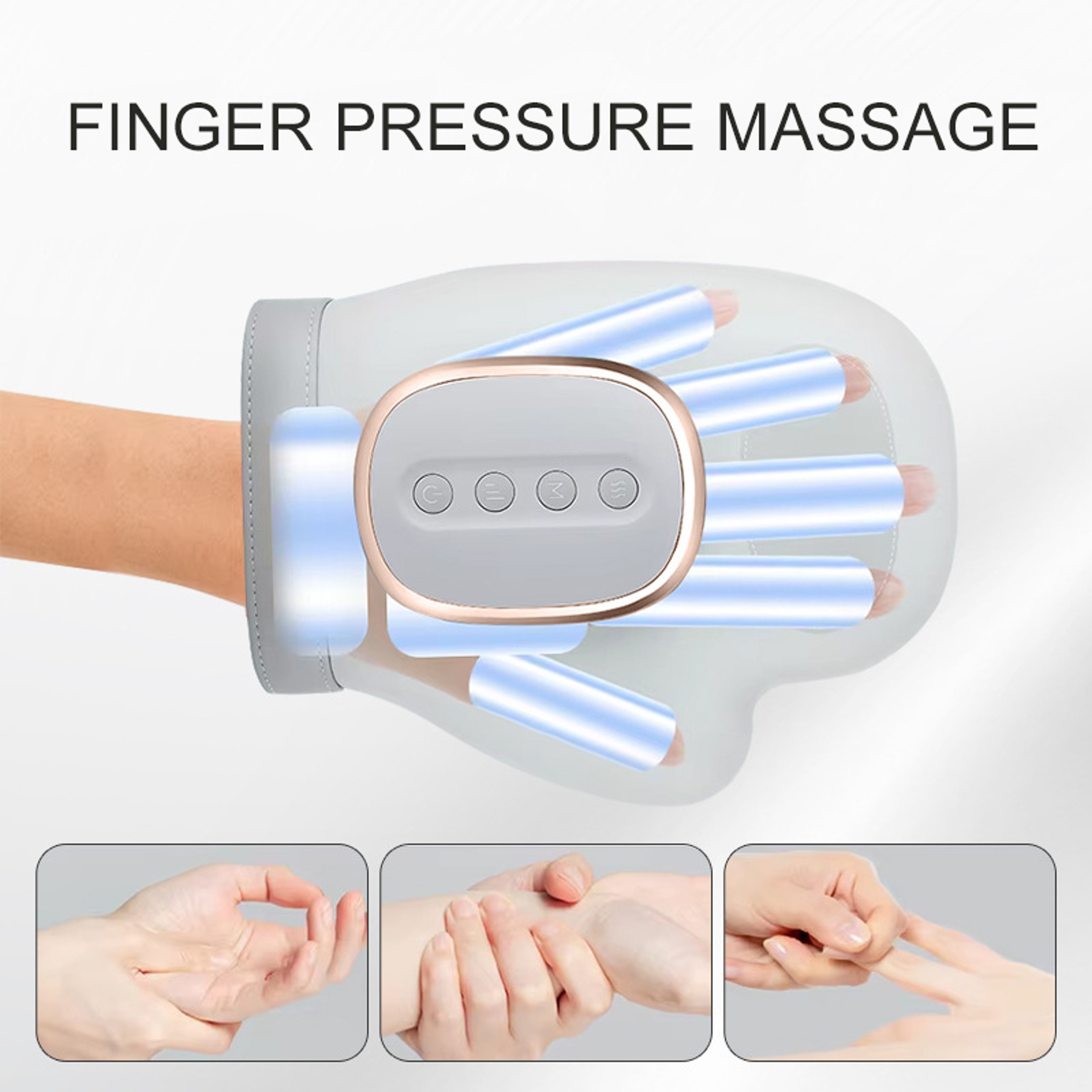 ComfortPro Hand Massager With Heat And Compression For Carpal Tunnel Wrist And Finger Relief 5