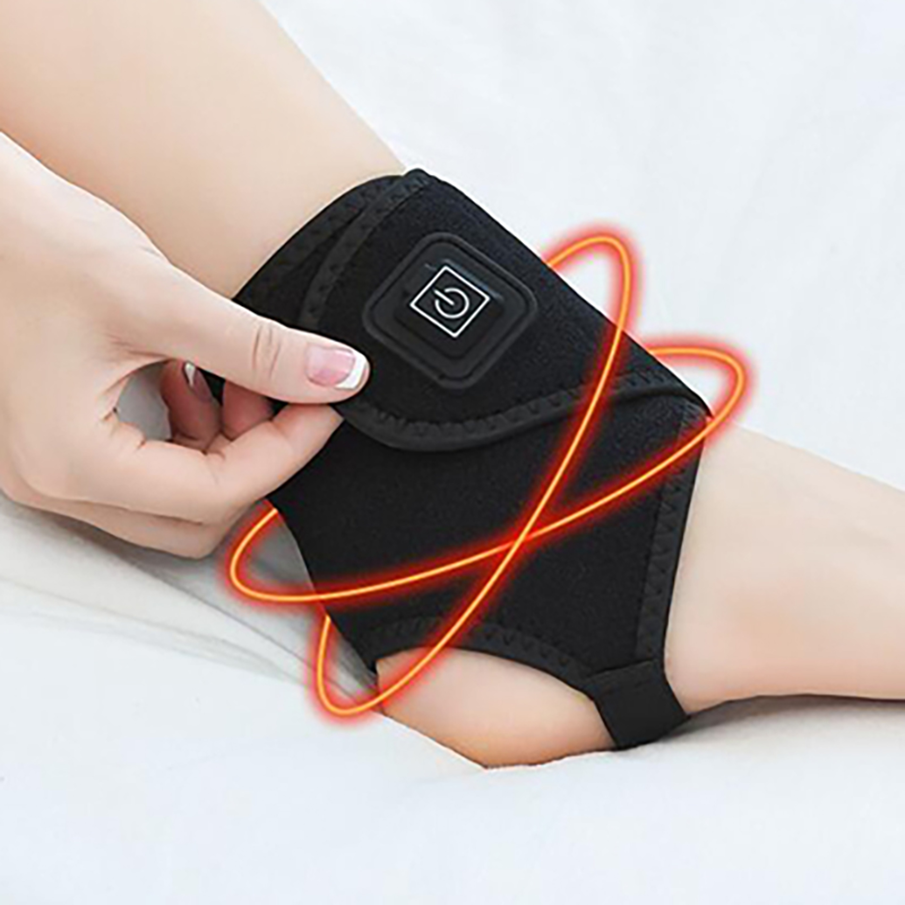 Heated Ankle Wrap Adjustable Electric Ankle Support Brace 0