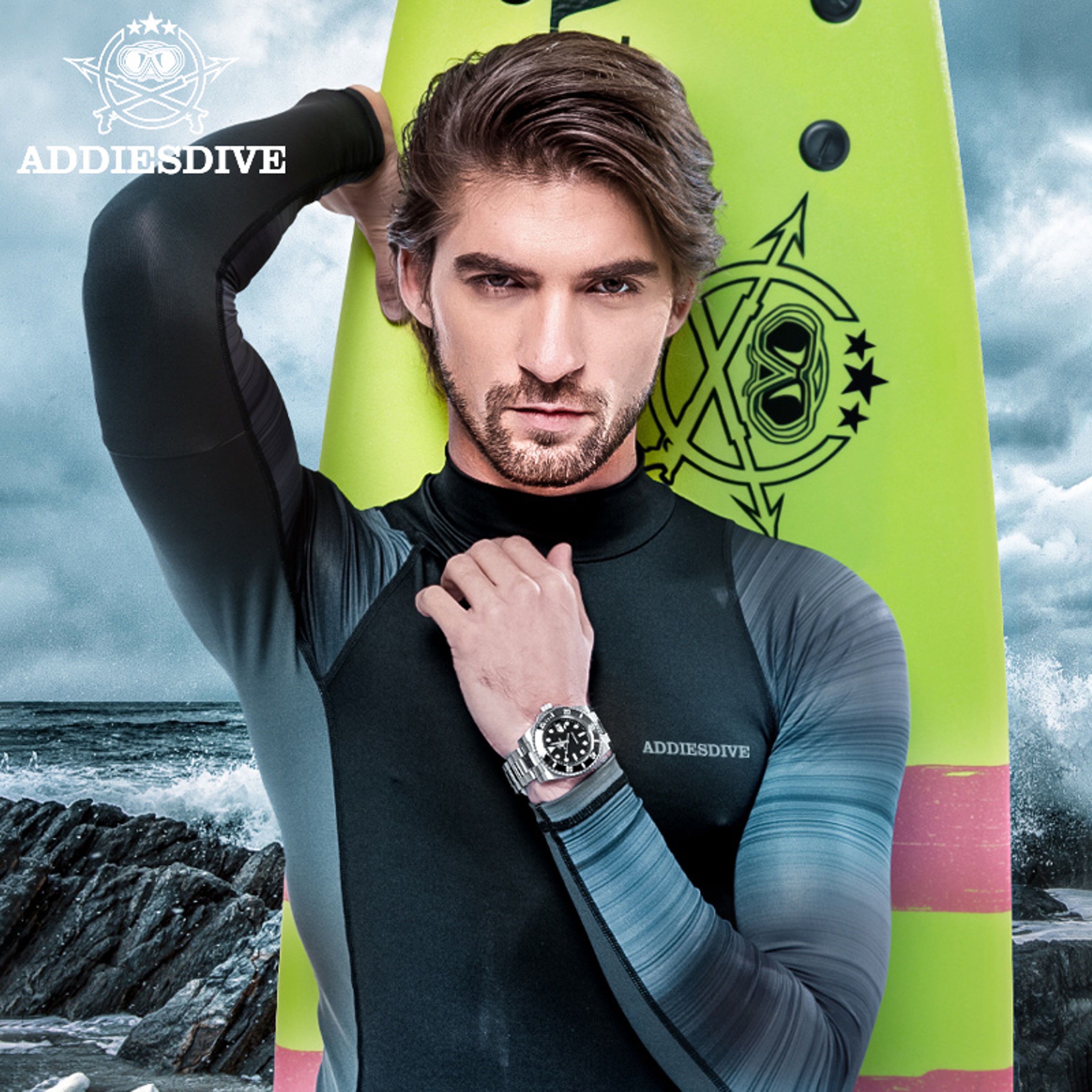 Diver Watch For Men With Luminous Ceramic Bezel And Quartz Movement 3