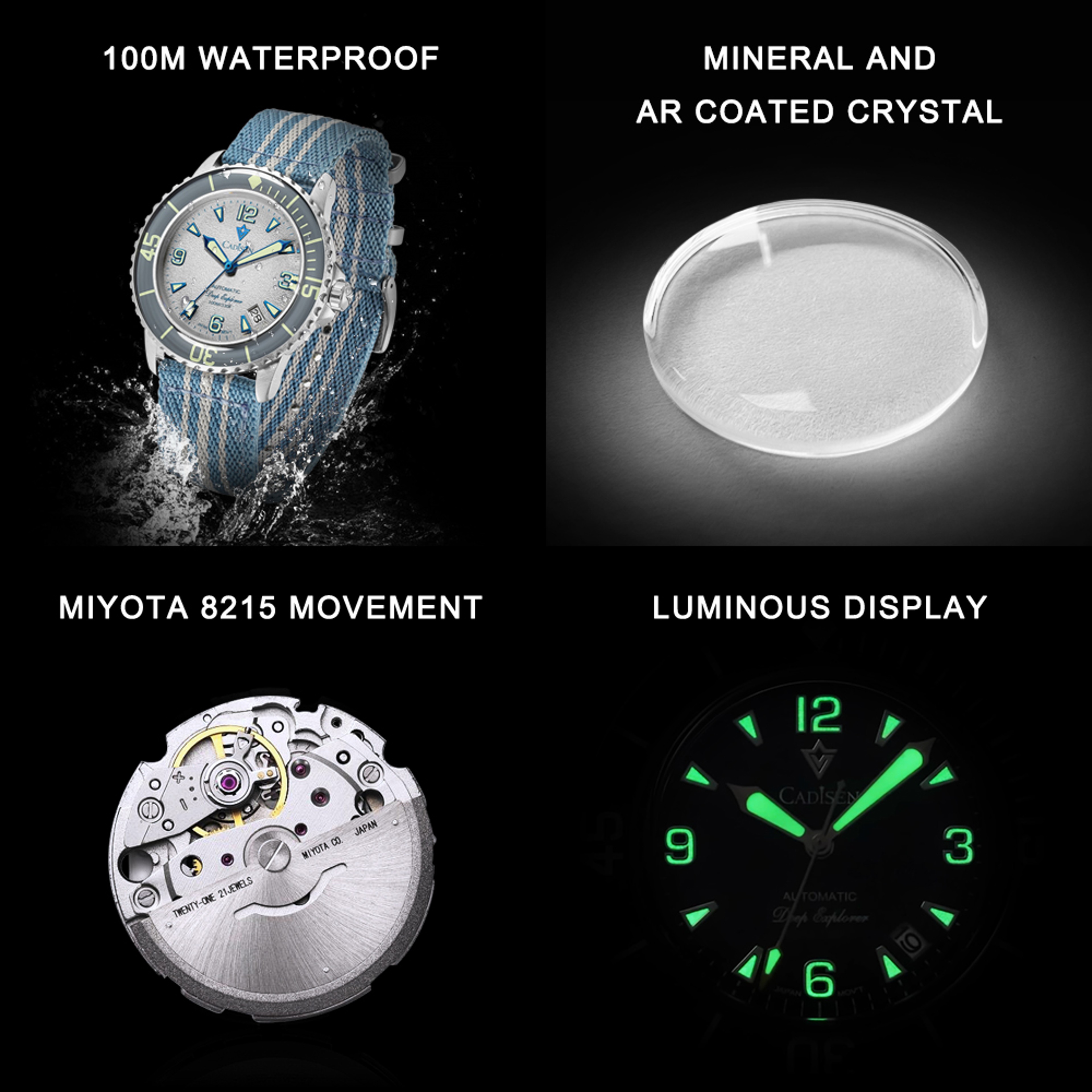 Deep Explorer Miyota Automatic Dive Watch For Men 4