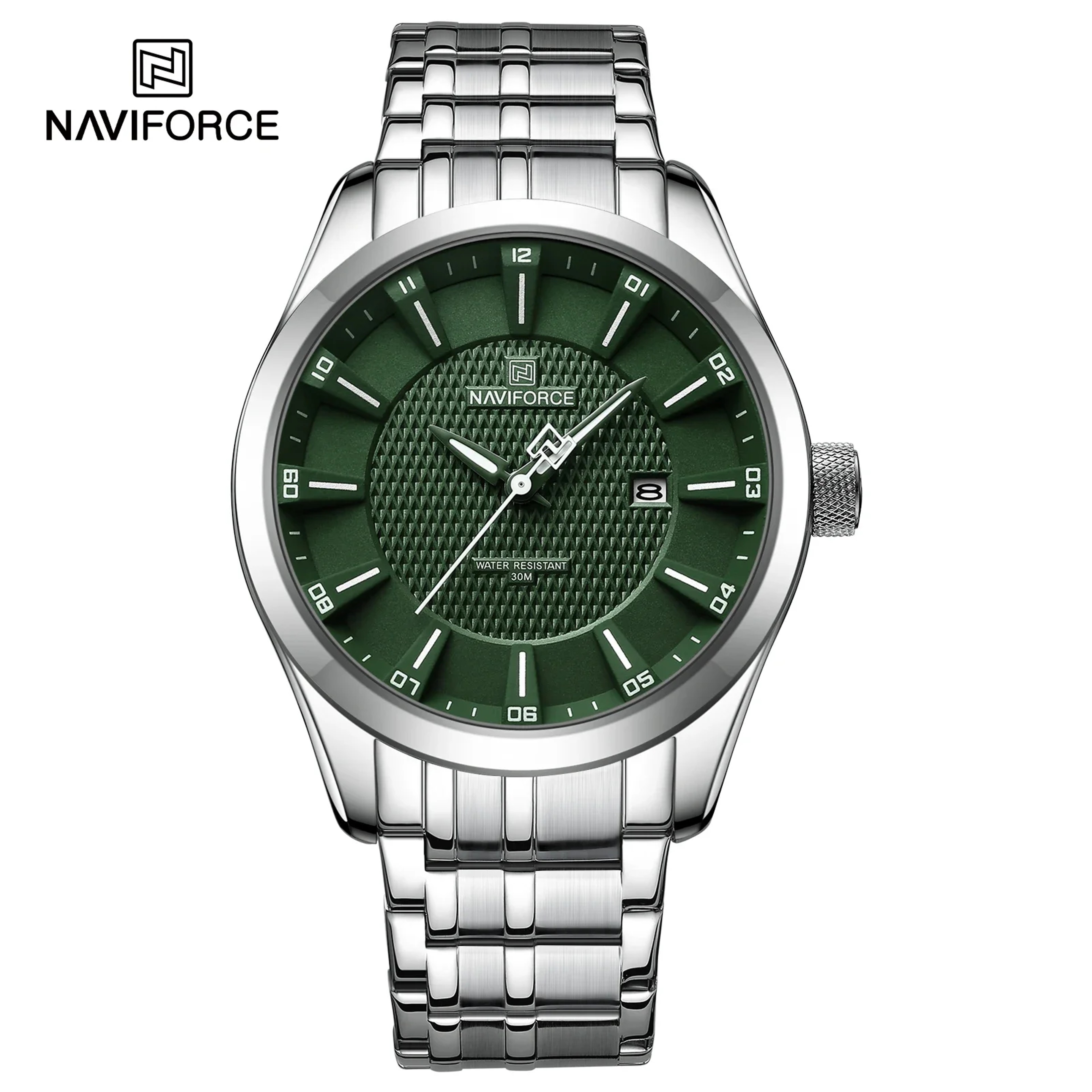Luxury Mens Quartz Watch Stainless Steel Waterproof Business Watch 7