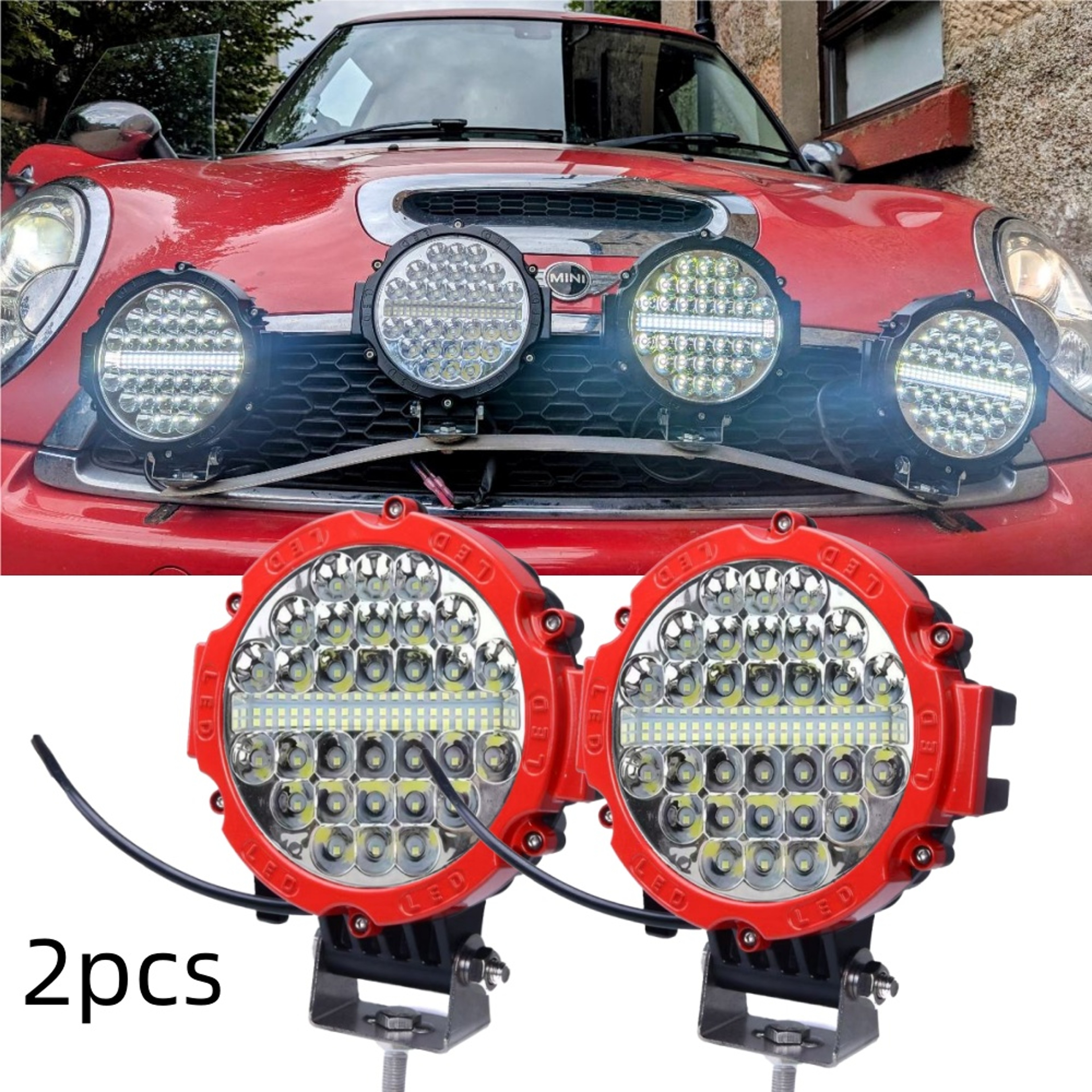 Round LED Offroad Lights For Truck Jeep ATV UTV And Tractor 8