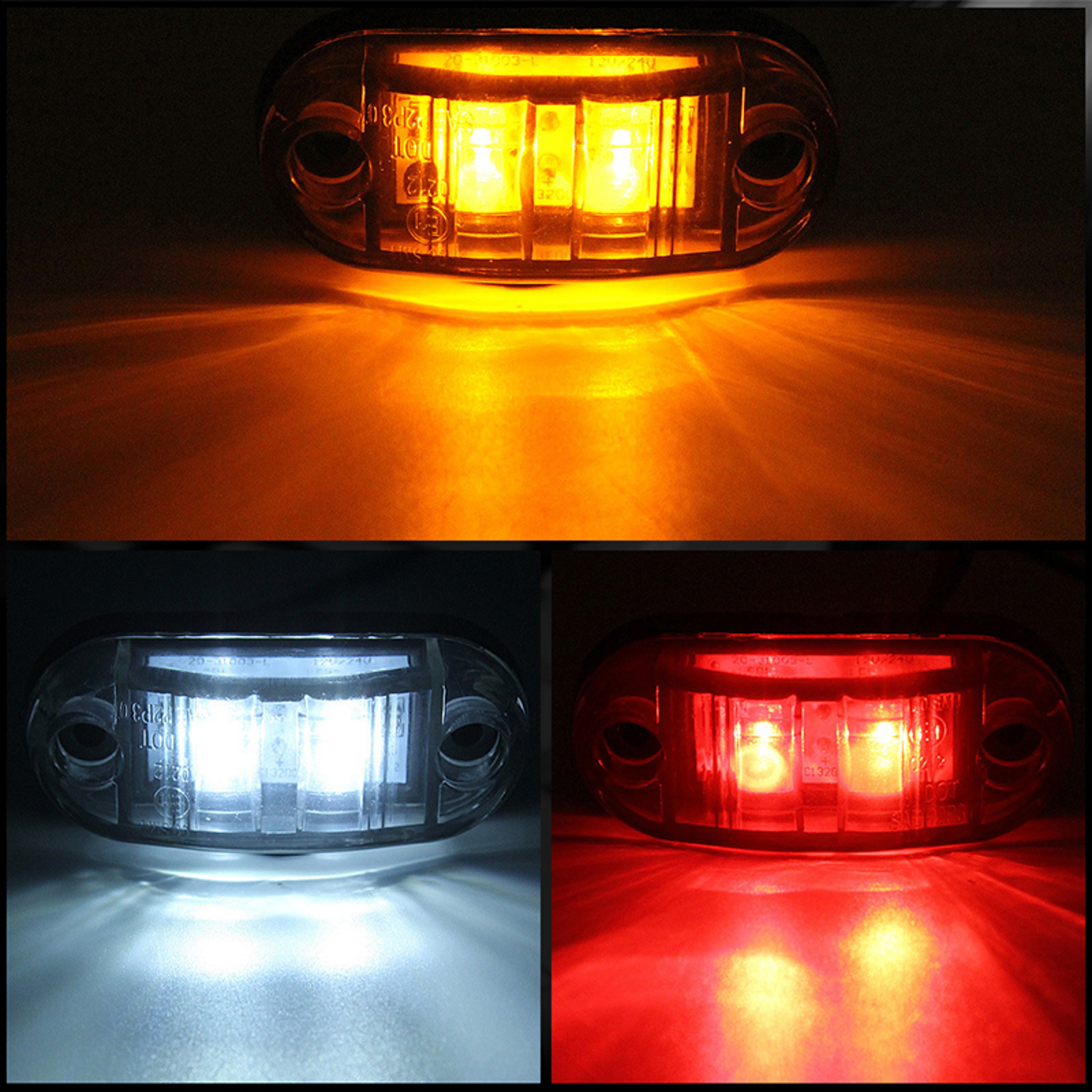 LED Trailer Lights Side Marker Clearance Lights For Trucks Caravans And Lorries 5