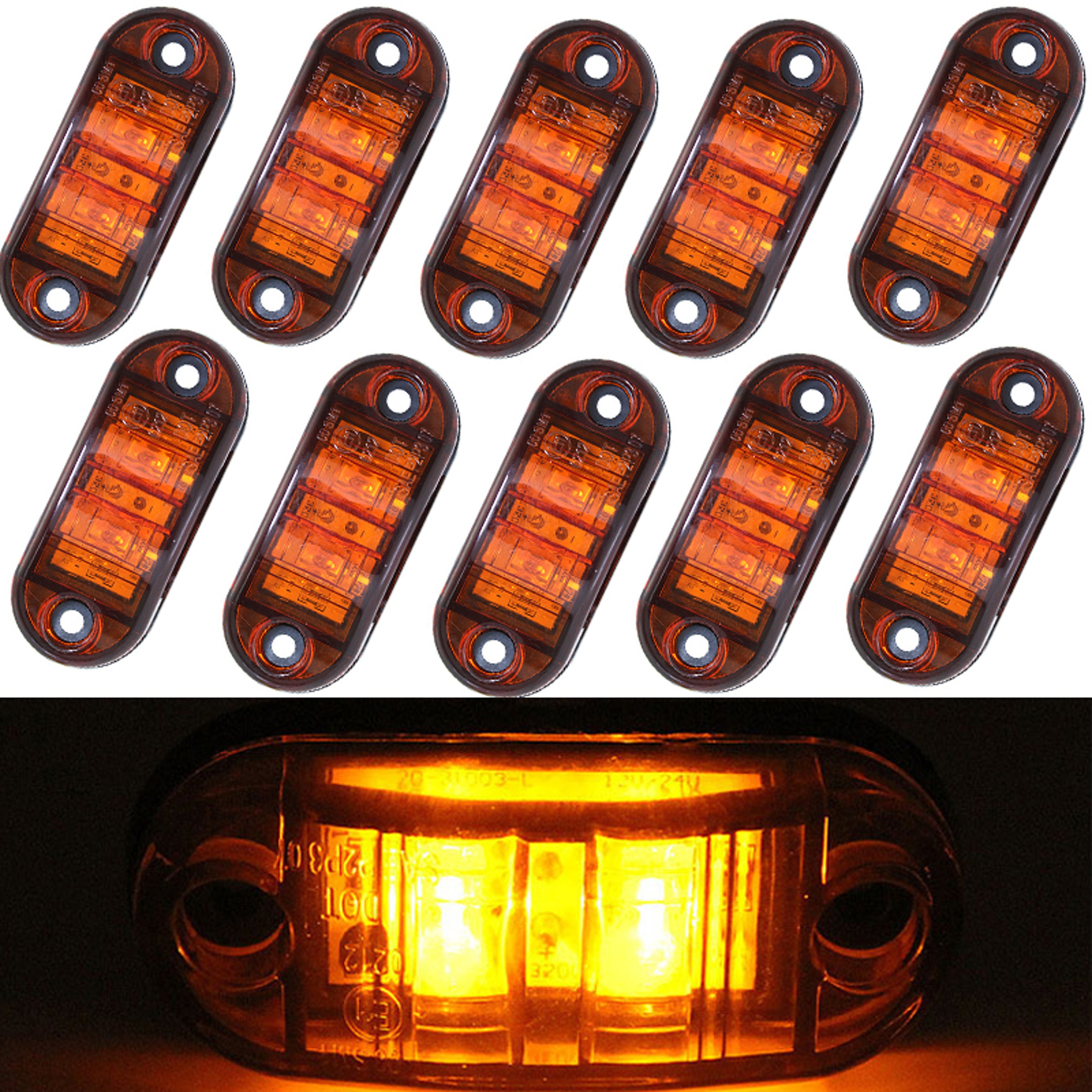 LED Trailer Lights Side Marker Clearance Lights For Trucks Caravans And Lorries 0