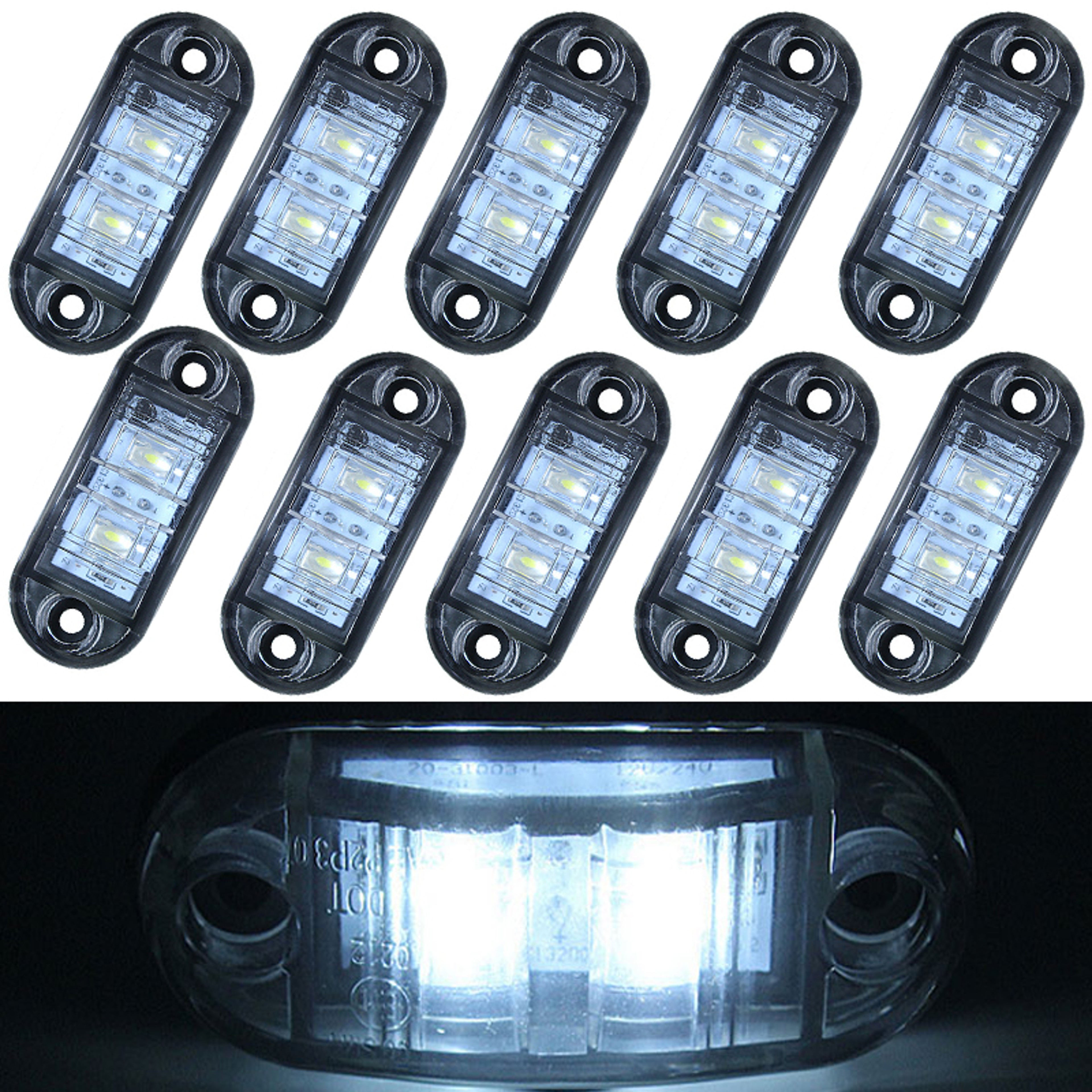 LED Trailer Lights Side Marker Clearance Lights For Trucks Caravans And Lorries 8