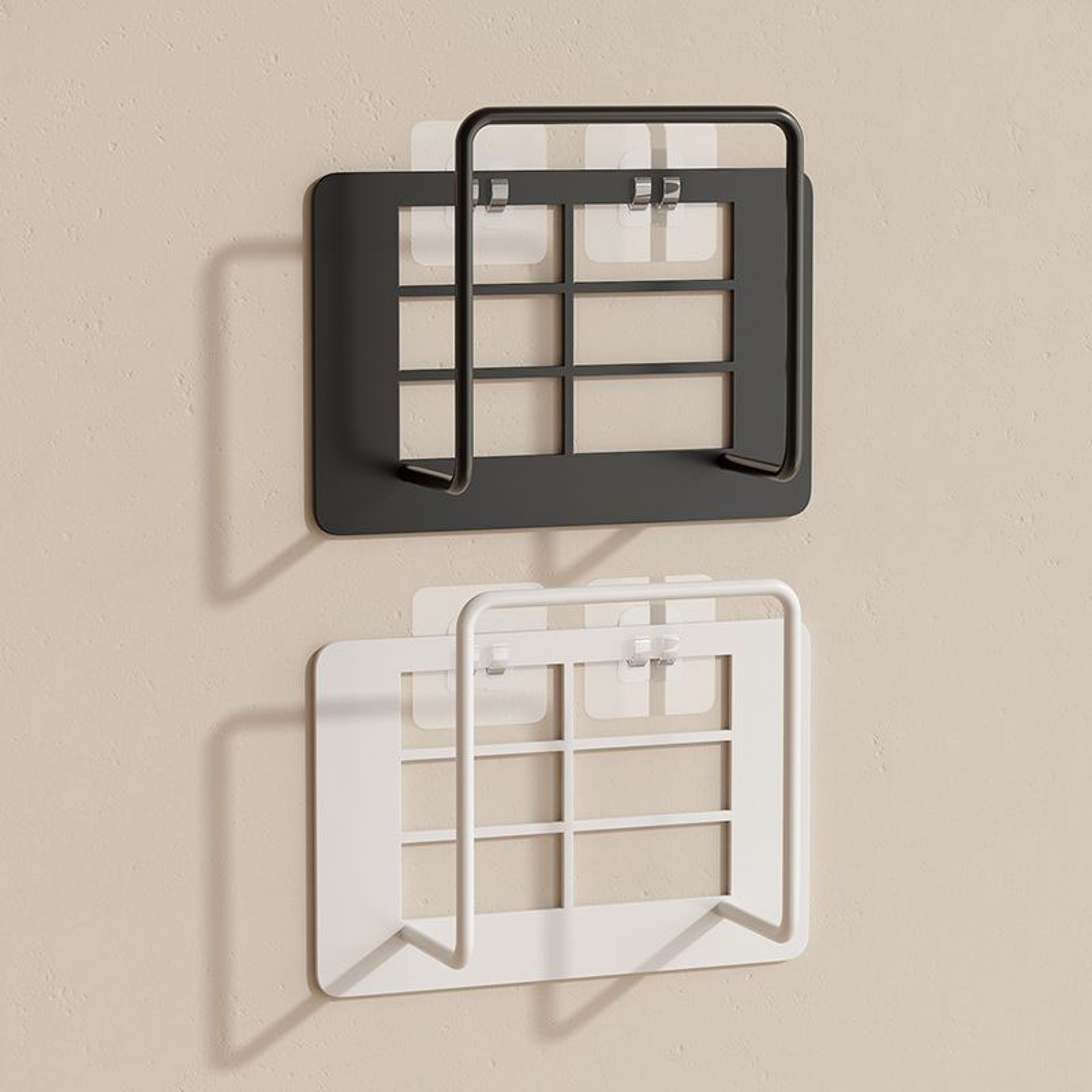 Wall Mount Router Shelf With Cable Organizer No Drill WiFi Router Holder 4
